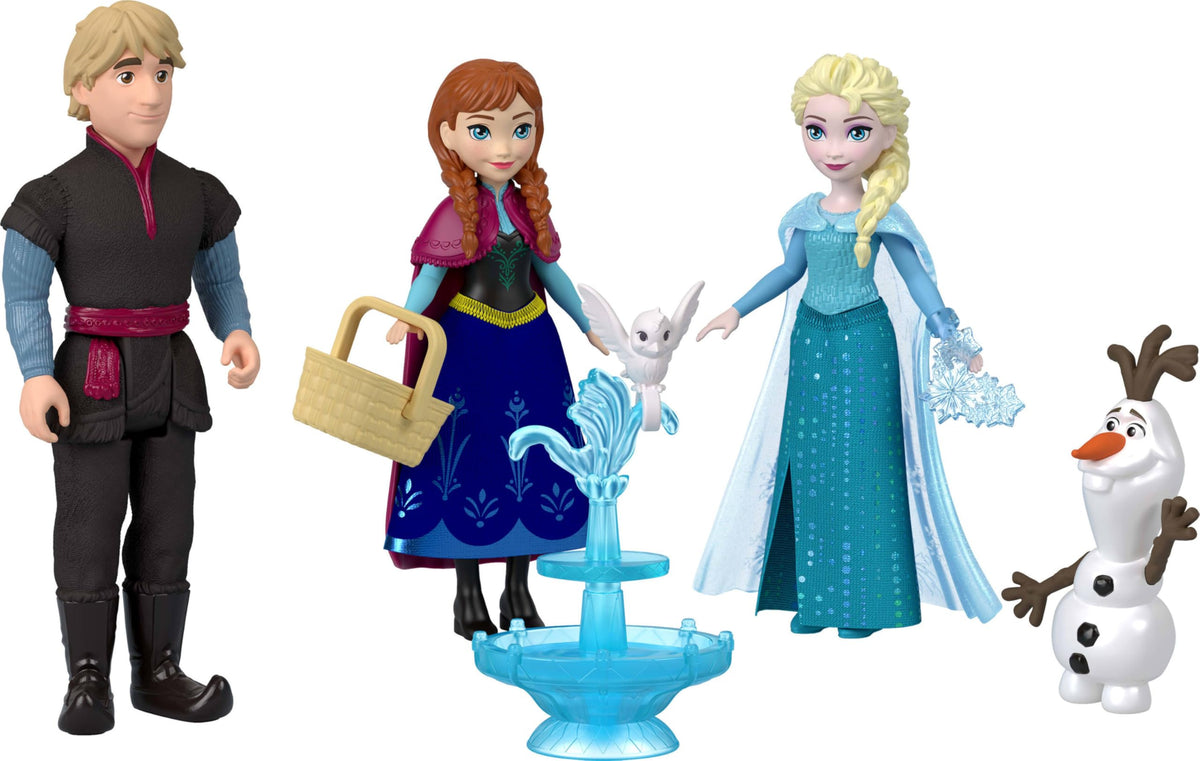 Mattel Disney Frozen Anna, Elsa, Kristoff & Olaf Set of 4 Small Dolls