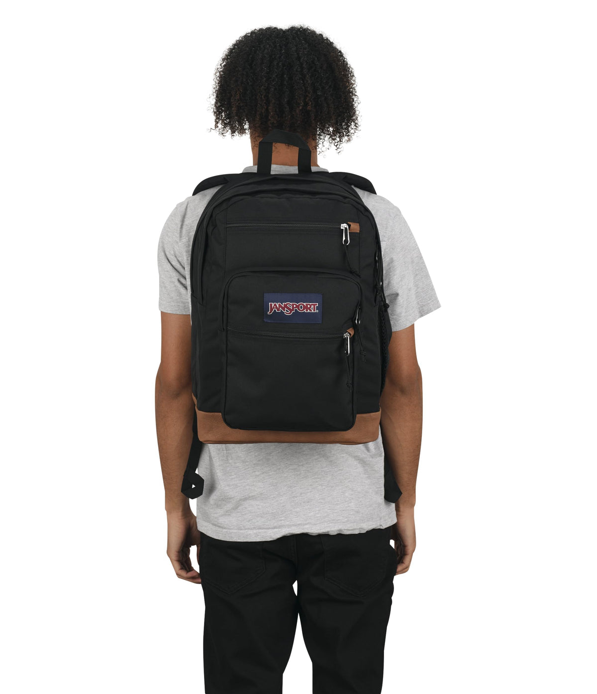JanSport Cool Backpack with 38.1cm Laptop Sleeve, Large Computer Bag Rucksack with 2 Compartments, Ergonomic Straps, Black