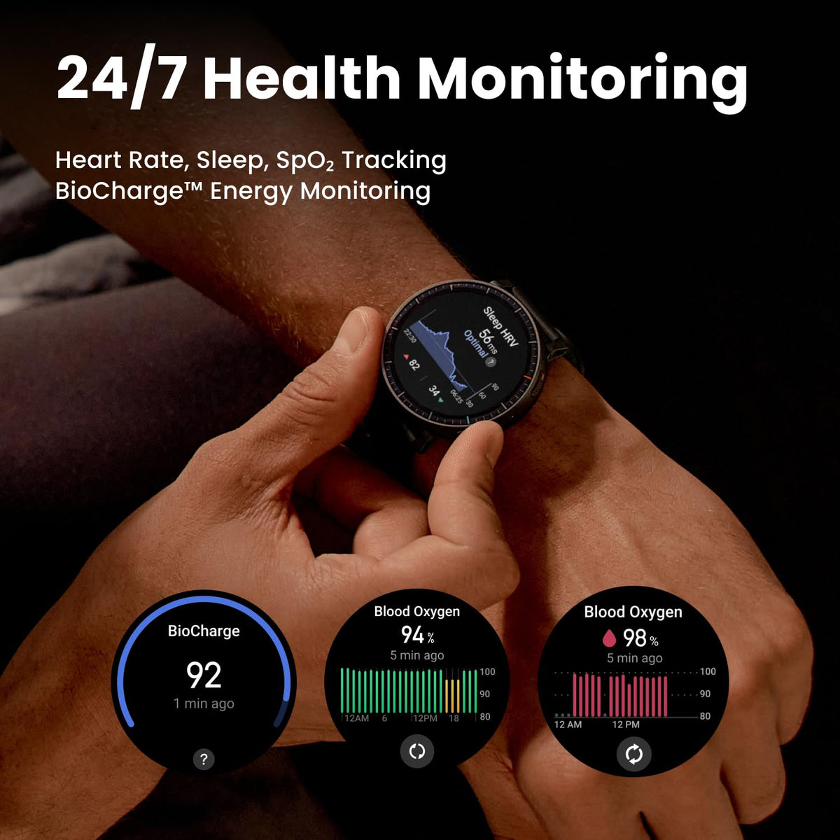 Amazfit Active Max Smart Watch, 1.5" AMOLED Display, GPS, iOS/Android