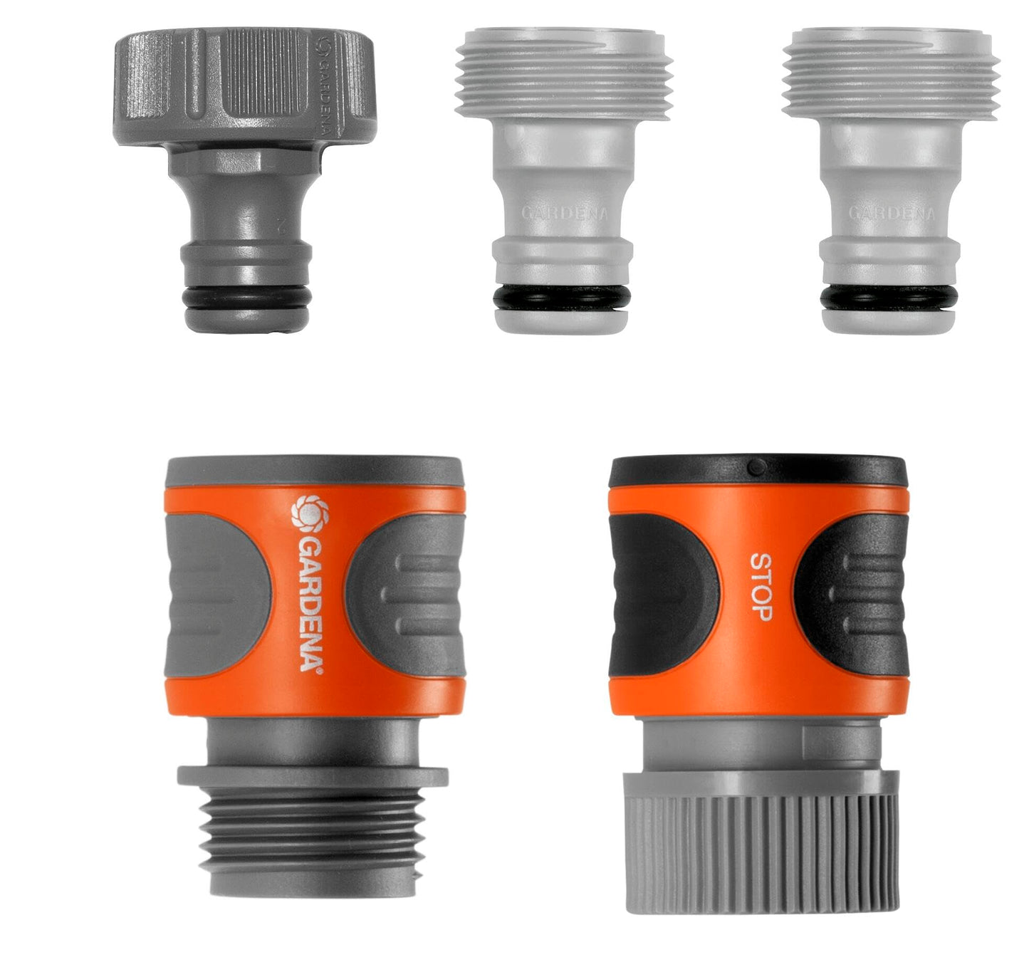 Gardena 36004 Garden Hose Quick Connector Starter Set (Inner Product Color May Vary)