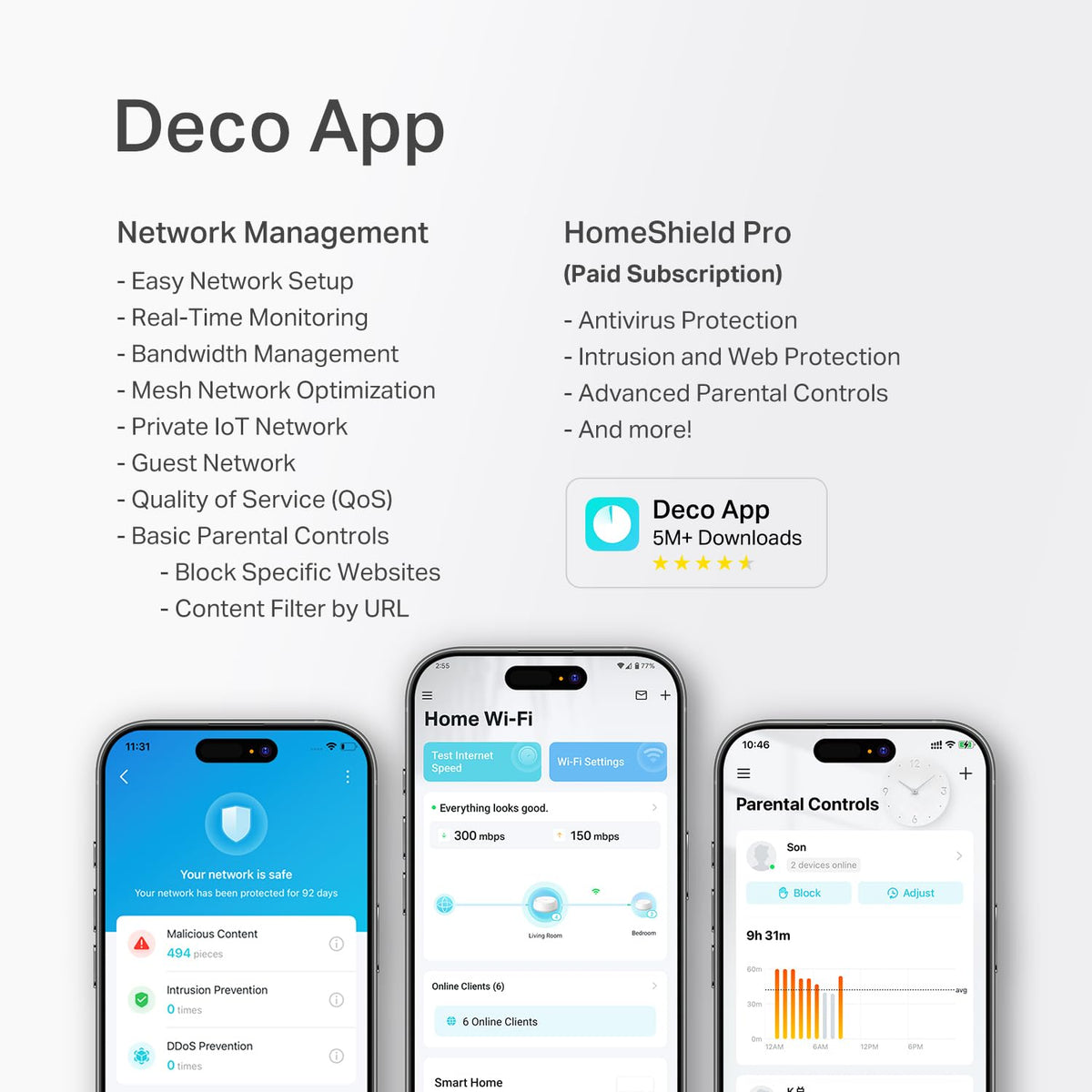 Deco BE25 BE5000 Dual-Band WiFi 7 Mesh, Add-On Unit, 1-Pack