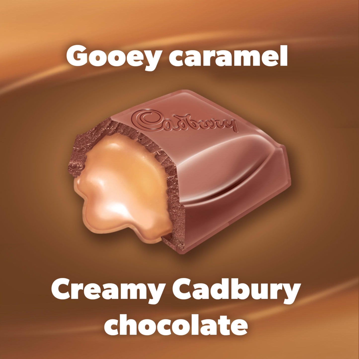 Cadbury Caramilk Chocolate Bars, 50g Singles, Pack of 24 Individually Wrapped