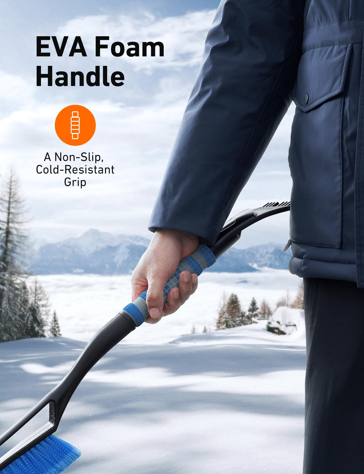 AstroAI 27" 2-in-1 Detachable Snow Brush & Ice Scrapers for Car Windshield 🍁 All In One Marketplace Canada