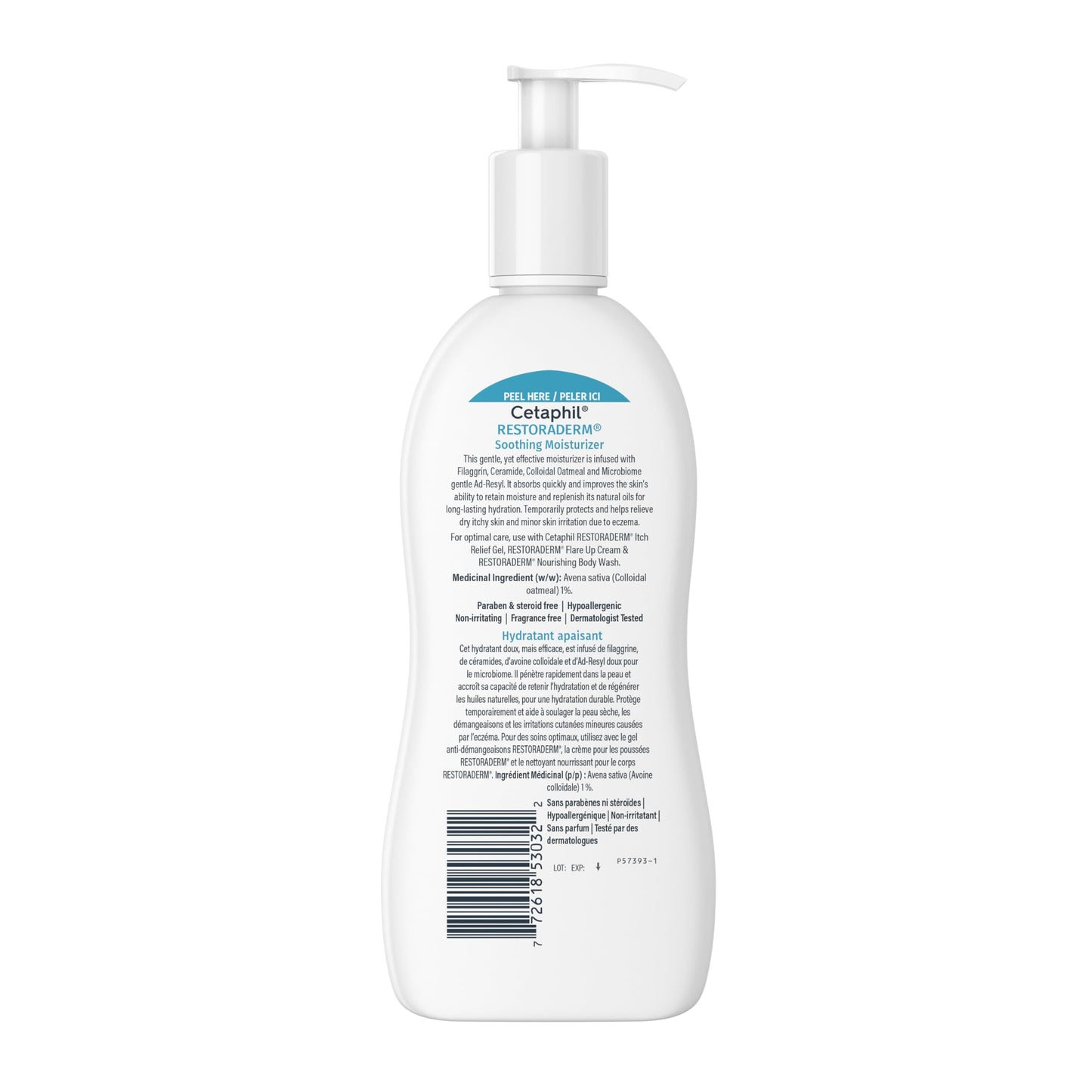 Cetaphil PRO Restoraderm Eczema Soothing Body Lotion, Body Cream with Colloidal Oats, Ceramides & Filaggrin for Dry Itchy Sensitive Skin, Dermatologist Recommended, 295ml - Available at All In One Marketplace Canada