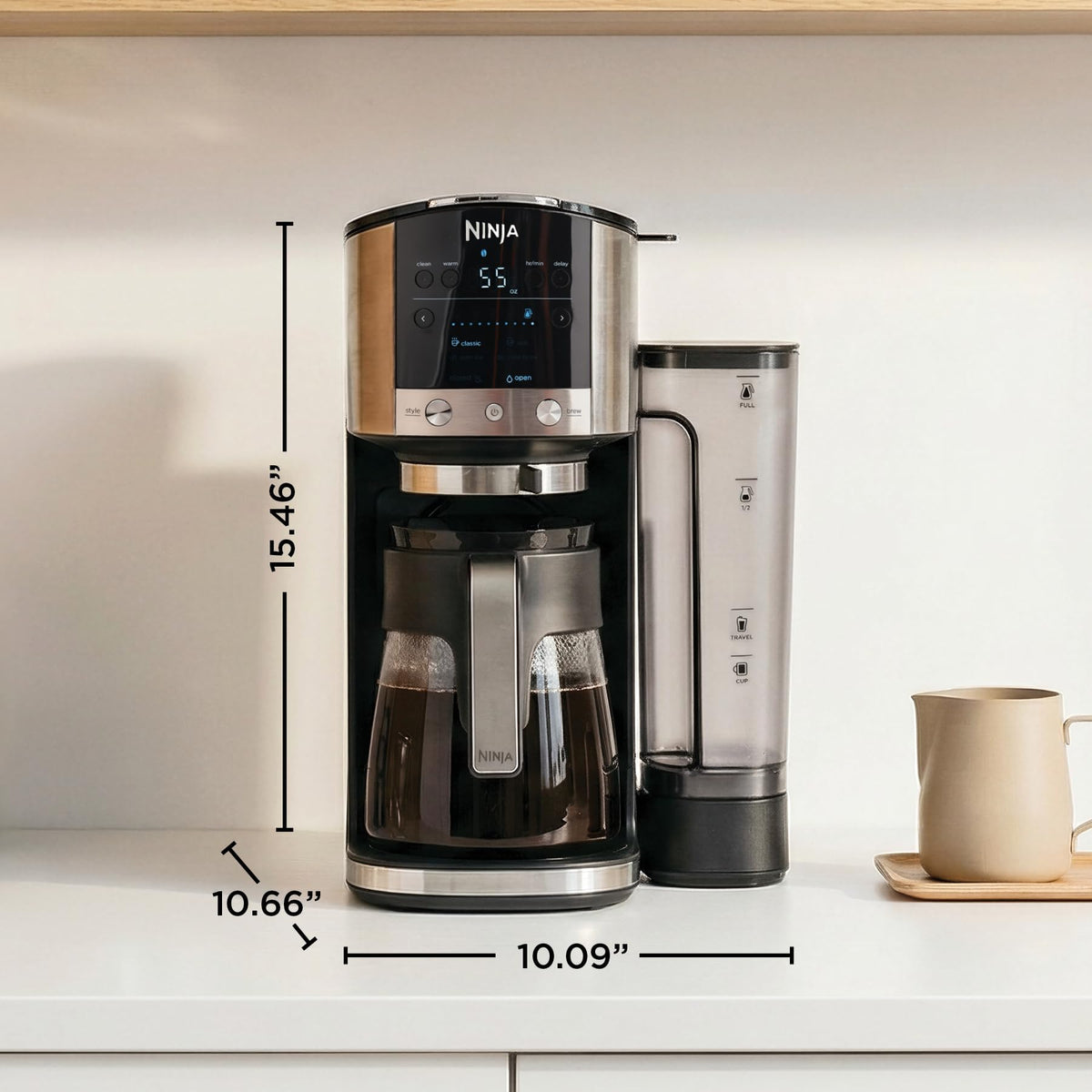 Ninja DualBrew Coffee Maker | Grounds & Pods | Stainless Steel | GP161C