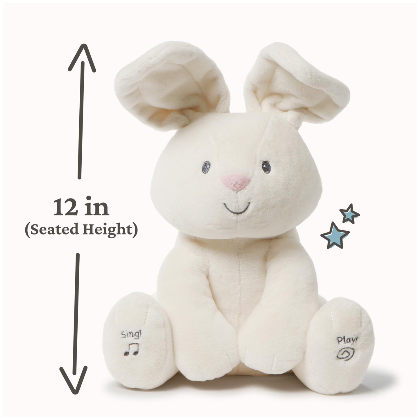 GUND Baby Flora Bunny 12-Inch Interactive Animated Musical Baby Toy 🍁 All In One Marketplace Canada GUND
