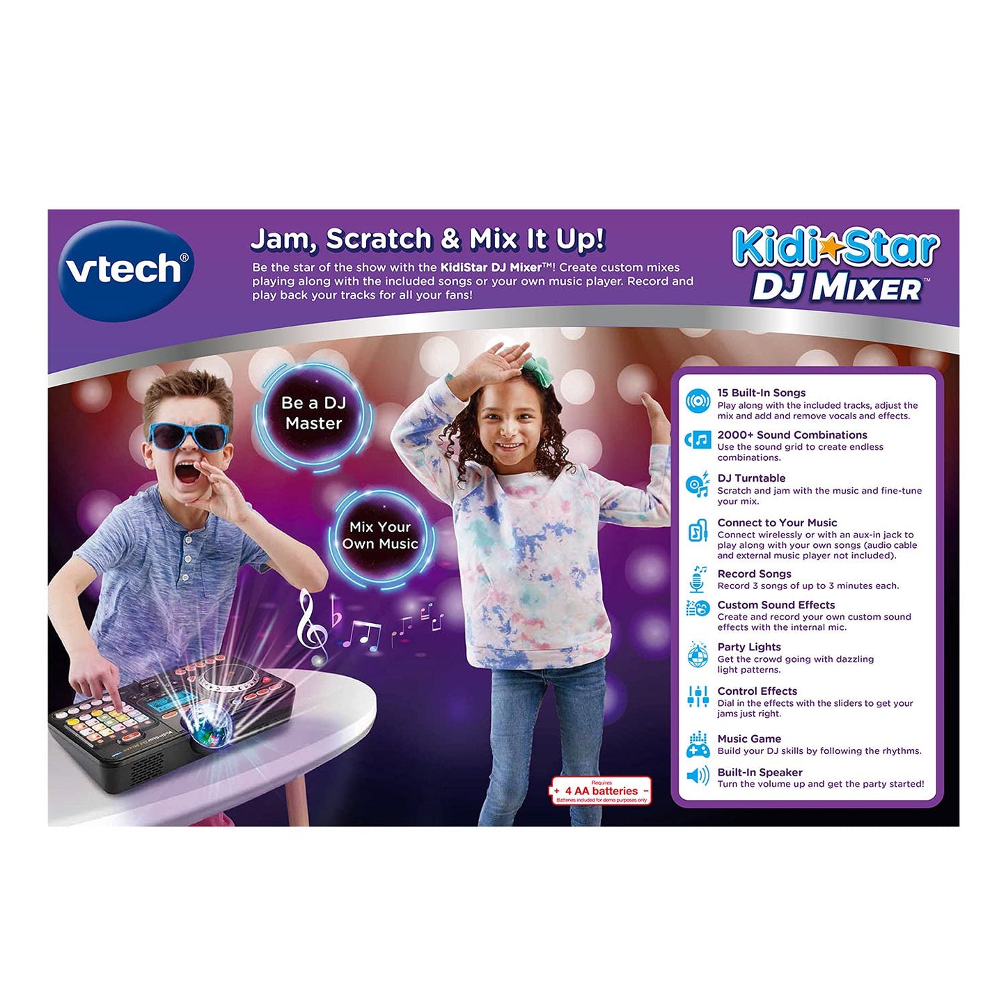 VTech Kidi Star DJ Mixer (English Version), Black VTech