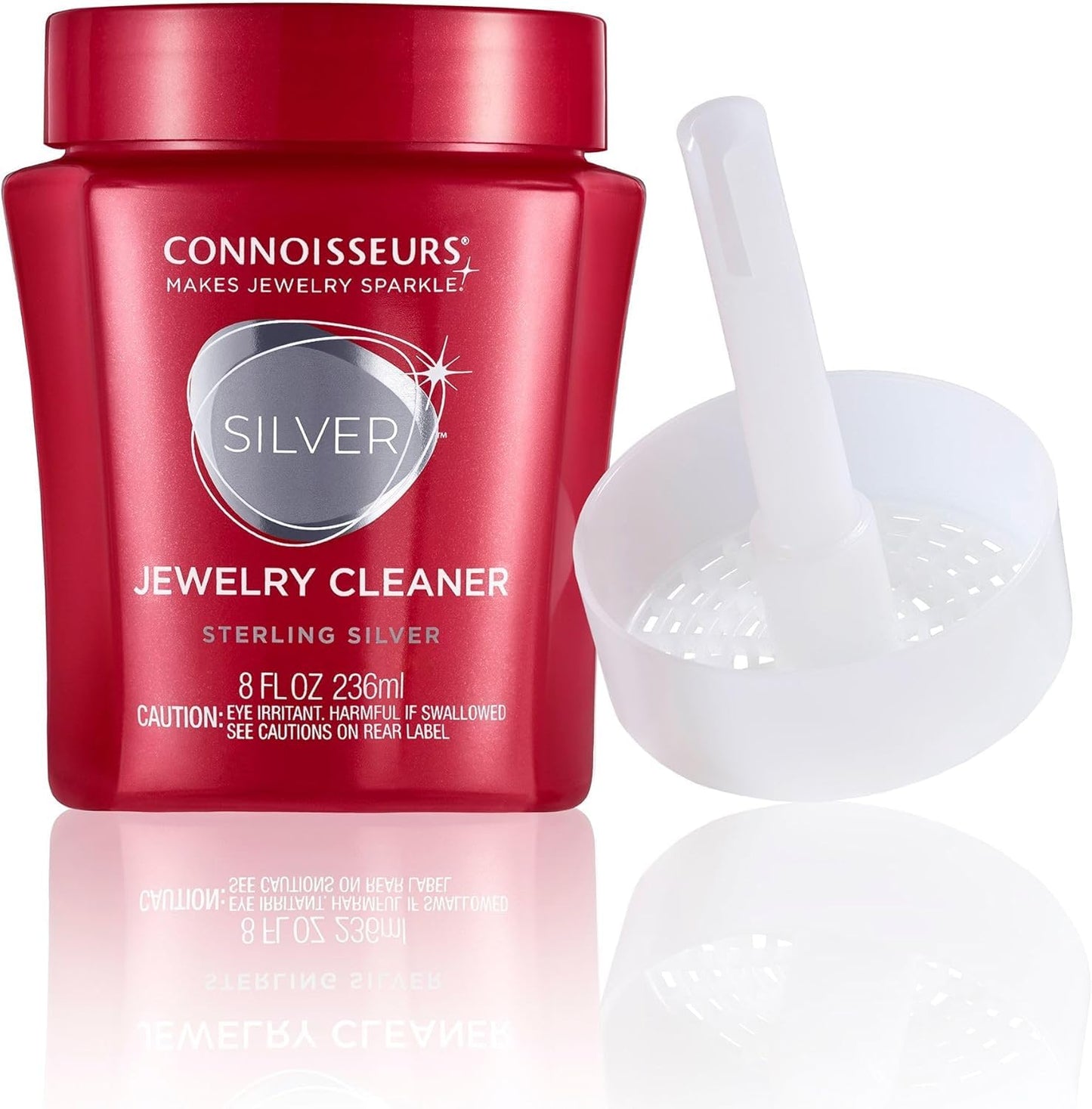 Connoisseurs Silver Jewelry Cleaner 8 oz Liquid Tarnish Remover for Sterling Silver Rings, Necklaces, Earrings & Bracelets Safe, Fast & Effective Silver Cleaning Solution - Available at All In One Marketplace Canada