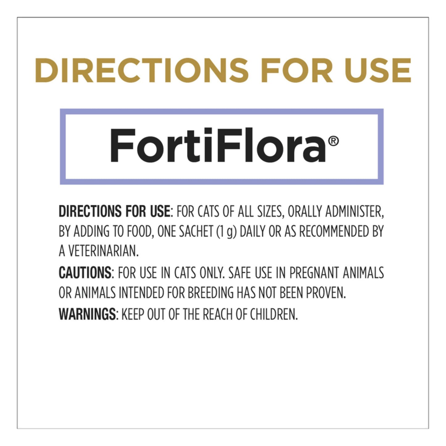 Purina Pro Plan Veterinary Supplements Fortiflora Powdered Cat Probiotics - 30 g sachets (Pack of 30)