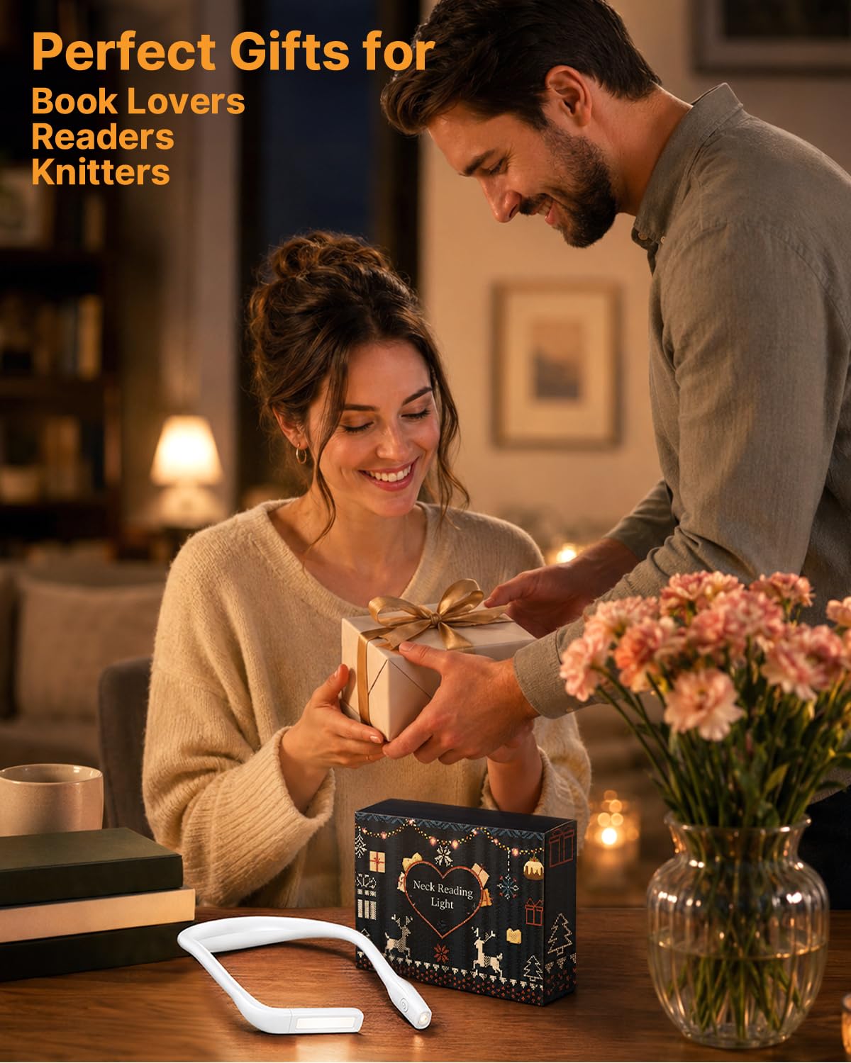 EastPin Neck Light, Rechargeable Book Light for Reading, Bright Dual Lamps 🍁 All In One Marketplace Canada