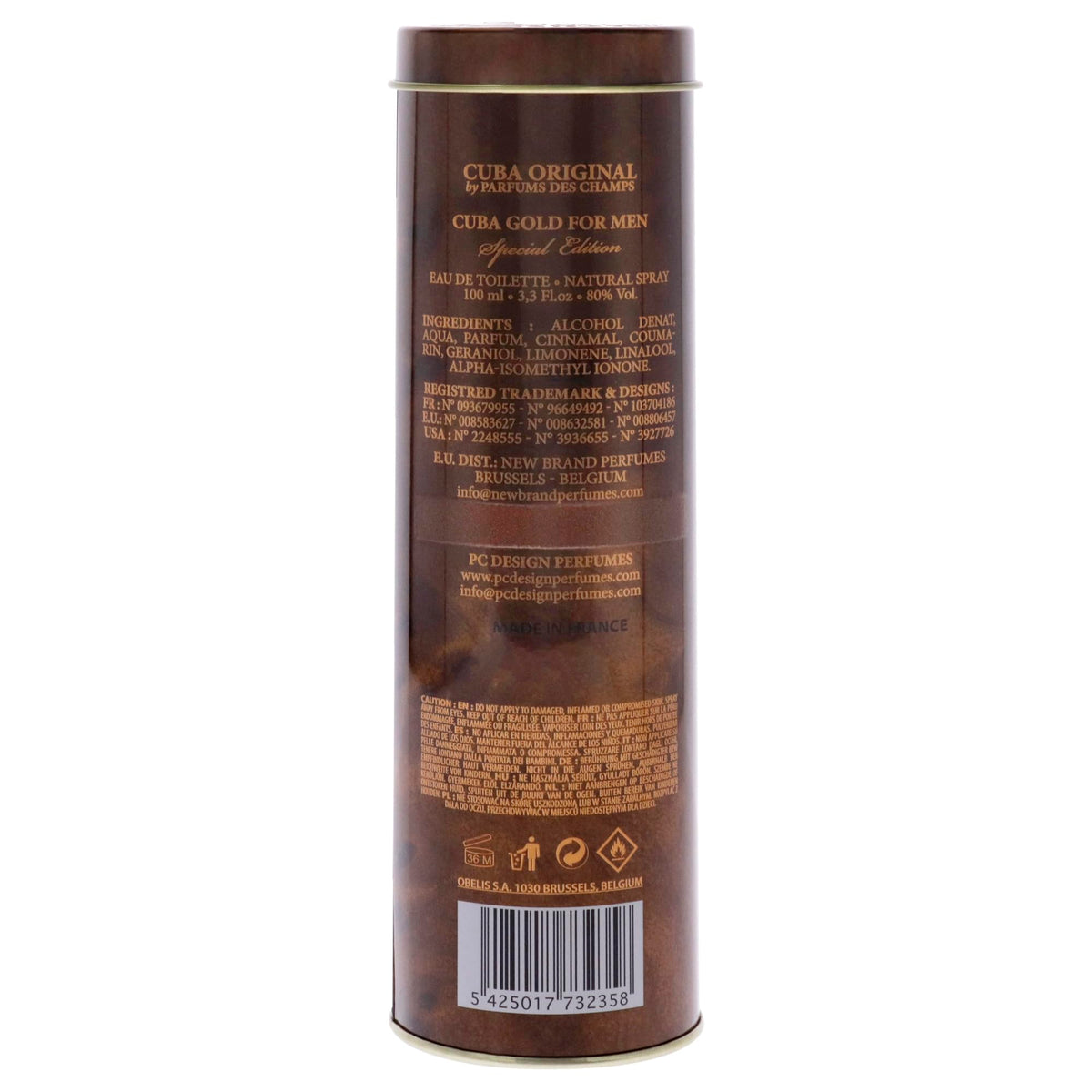 Cuba Cuba Gold EDT Spray (Special Edition) Men 3.3 oz