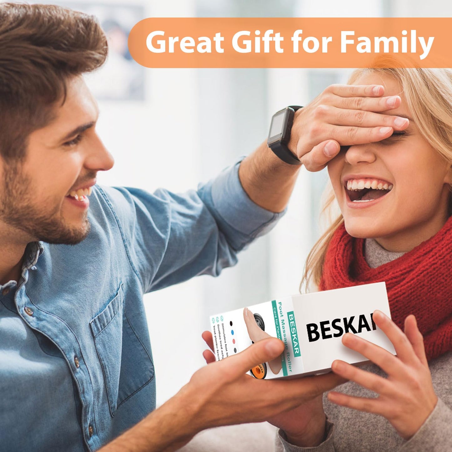 BESKAR Foot Massage Roller for Plantar Fasciitis Relief, Portable Foot Roller to Deep Tissue Muscle Massage, Foot Arch and Heel Pain, Foot Trigger Point Therapy Reflexology Tool - Available at All In One Marketplace Canada