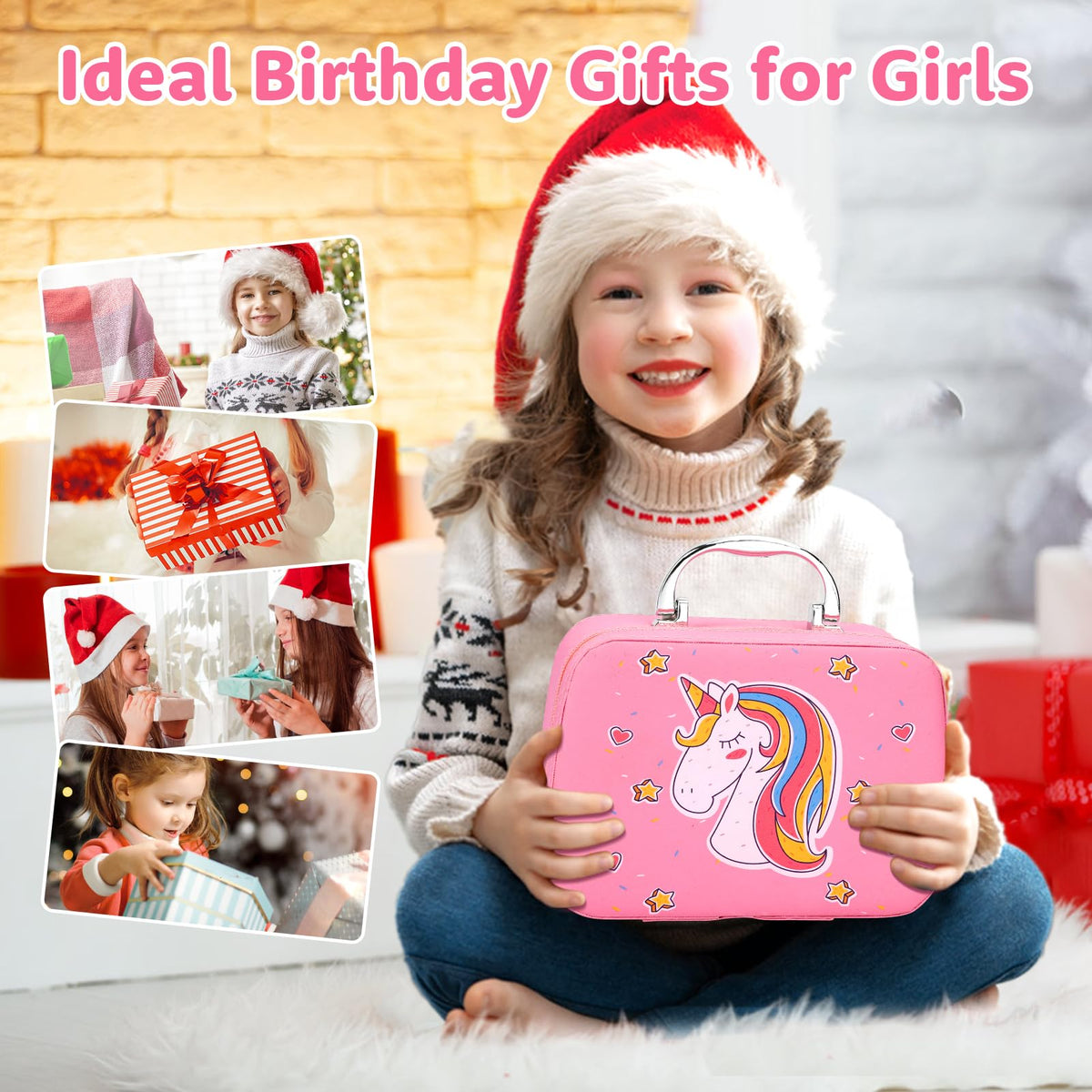 Kids Makeup Kit Girls Toys,Washable Makeup Kit Real Cosmetic,Princess Little Girls Makeup Set Kids Toys for 3 4 5 6 7+ Year Old Girls Christmas Birthday Gifts 🍁 All In One Marketplace Canada
