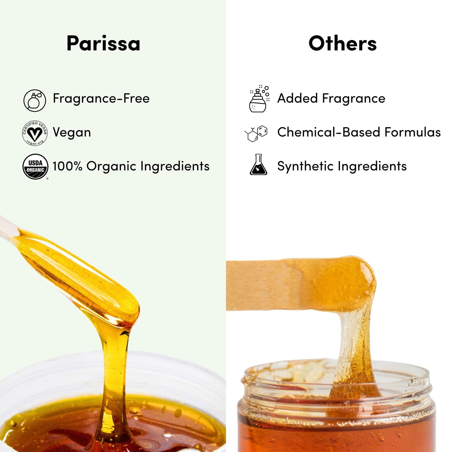 Parissa Organic Sugar Wax Kit for Hair Removal – Microwavable Sugar Wax for Face, Legs & Body, USDA Certified Organic, Water-Washable & Gentle for Sensitive Skin (8 fl oz) - Available at All In One Marketplace Canada
