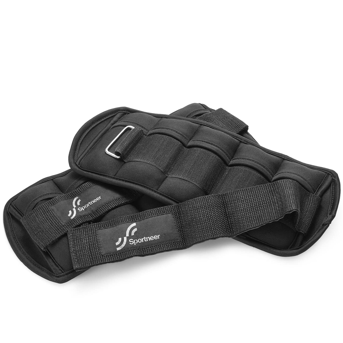 Sportneer Adjustable Ankle Weights 1 Pair 2 4 6 8 10 Lbs Leg Weight Straps for Women Men, Weighted Ankle Weights Set for Gym, Fitness, Workout, Walking, Jogging,1-5 lbs Each Ankle Weight, 1 Pair 2-10 lbs