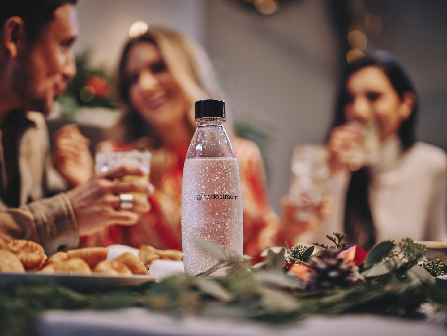 Sodastream 1L Classic Black Bottles Twin Pack - Dishwasher Safe - Available at All In One Marketplace Canada
