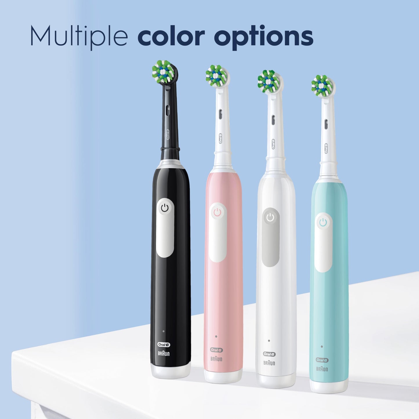 Oral-B Pro 1000 Electric Toothbrush, Black, Rechargeable Power Toothbrush with 1 Brush Head