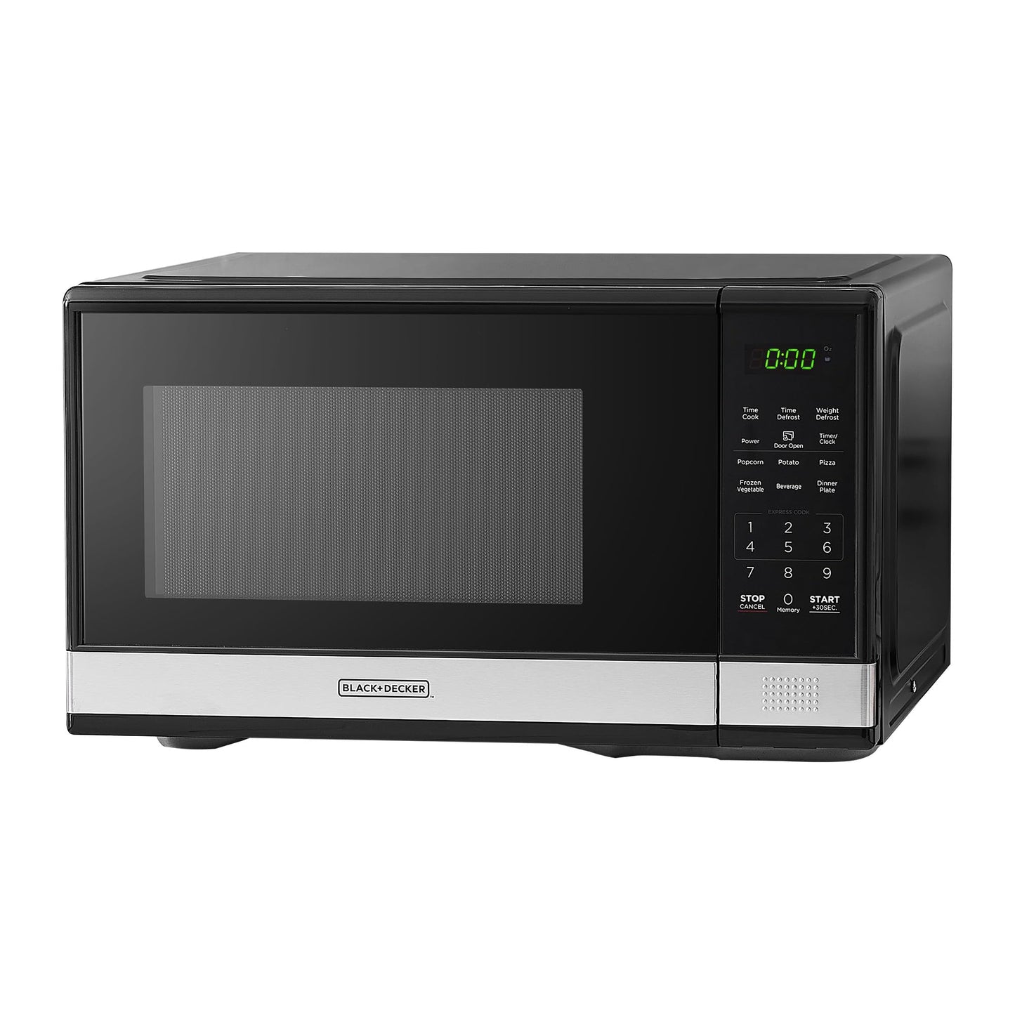 BLACK+DECKER Microwave Oven, 1.1 Cu.ft 900W Digital Stainless Steel BLACK+DECKER