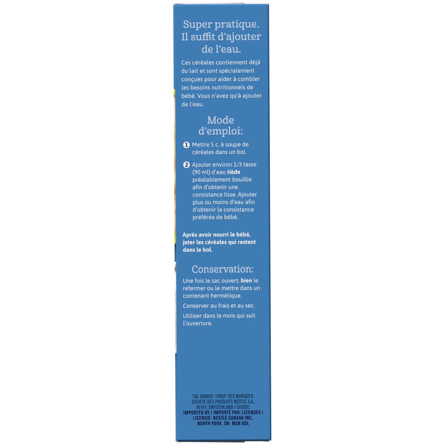 GERBER Cereal Wheat with Yogourt & Apple Pear Banana, Cereal, 8+ Months, 227 g, 6 Pack - Packaging May Vary Gerber