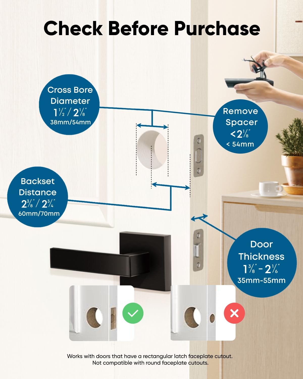 eufy Security Smart Lock C220, Fingerprint Keyless Entry Door Lock, Built-in Wi-Fi, App Remote Control, Front Door Smart Lock Deadbolt, 8Months Battery, Reliable Power, IP53 Waterproof, BHMA Grade 3 - Available at All In One Marketplace Canada
