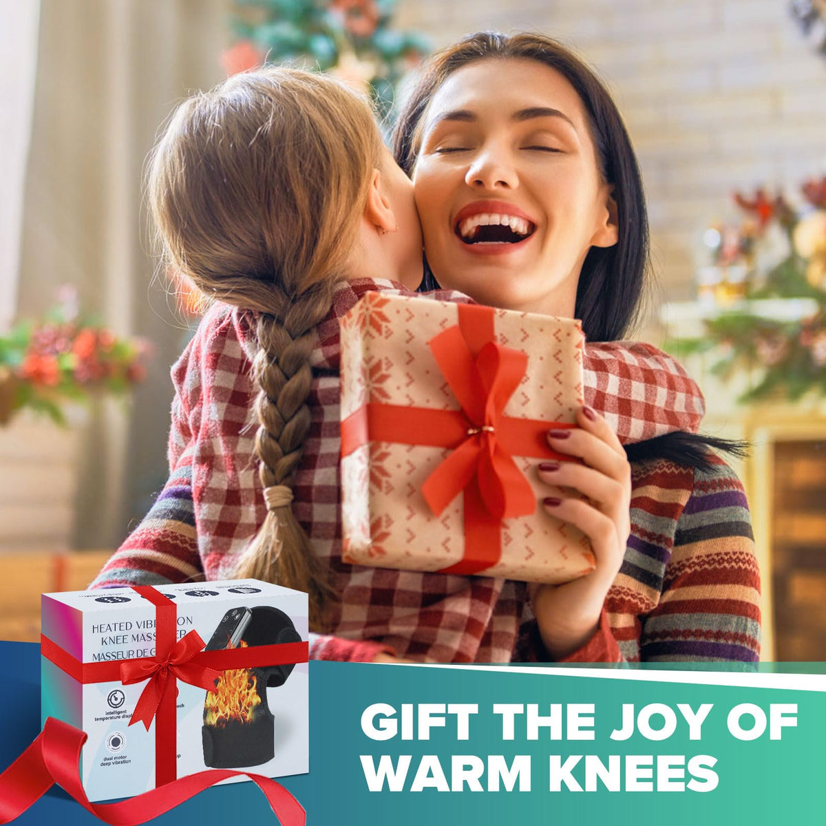 Heated Knee Brace, Cordless Heated Knee Massager Shoulder Support Brace with Massage, Vibration Heating Pads for Knee Shoulder Elbow, Gift for Men Women Birthday Christmas 🍁 All In One Marketplace Canada