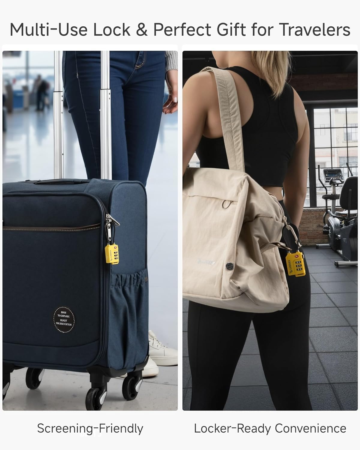 LUGGEX Luggage Lock, TSA Locks for Luggage, Suitcases Locks TSA Approved - Available at All In One Marketplace Canada