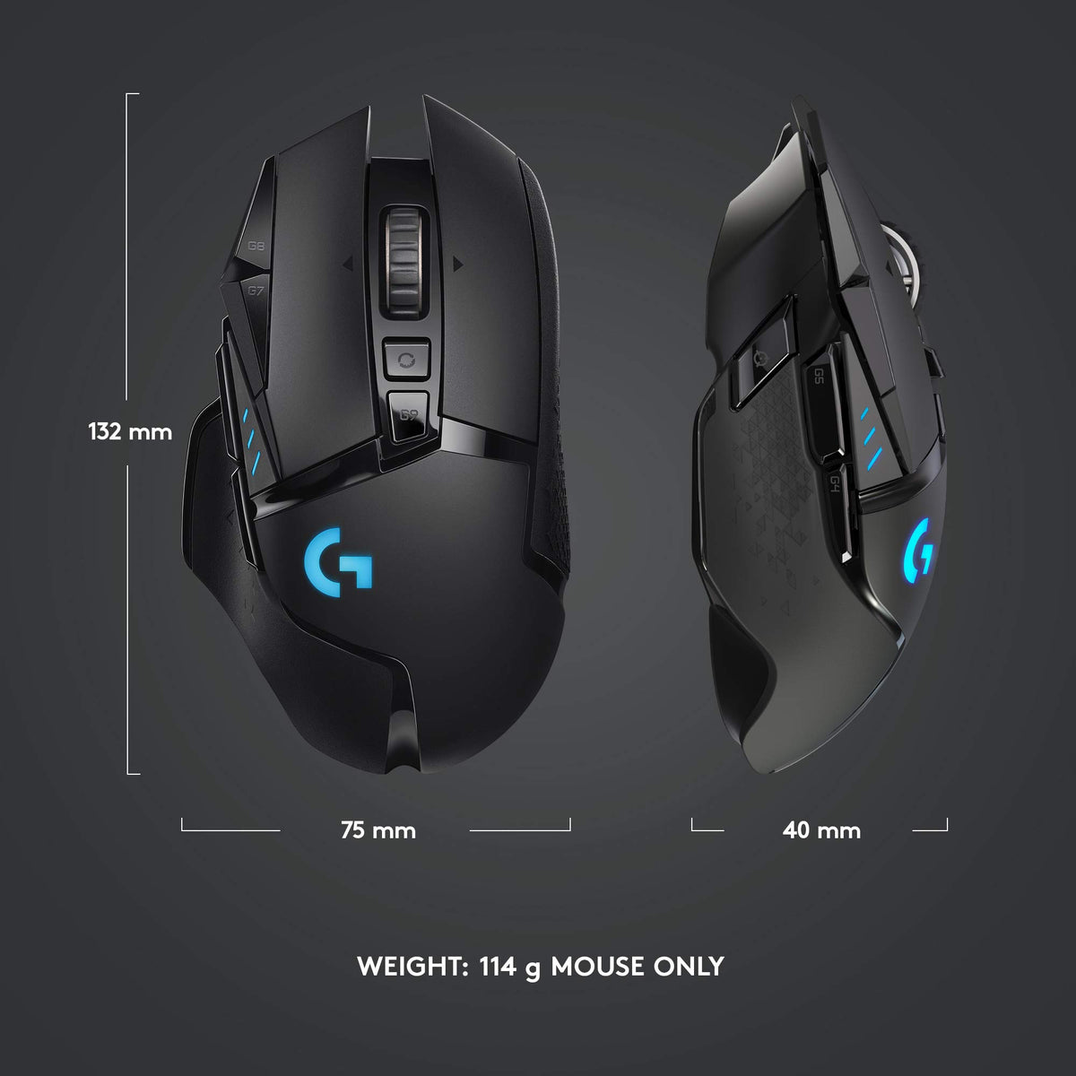 Logitech G502 Lightspeed Wireless Gaming Mouse - Black