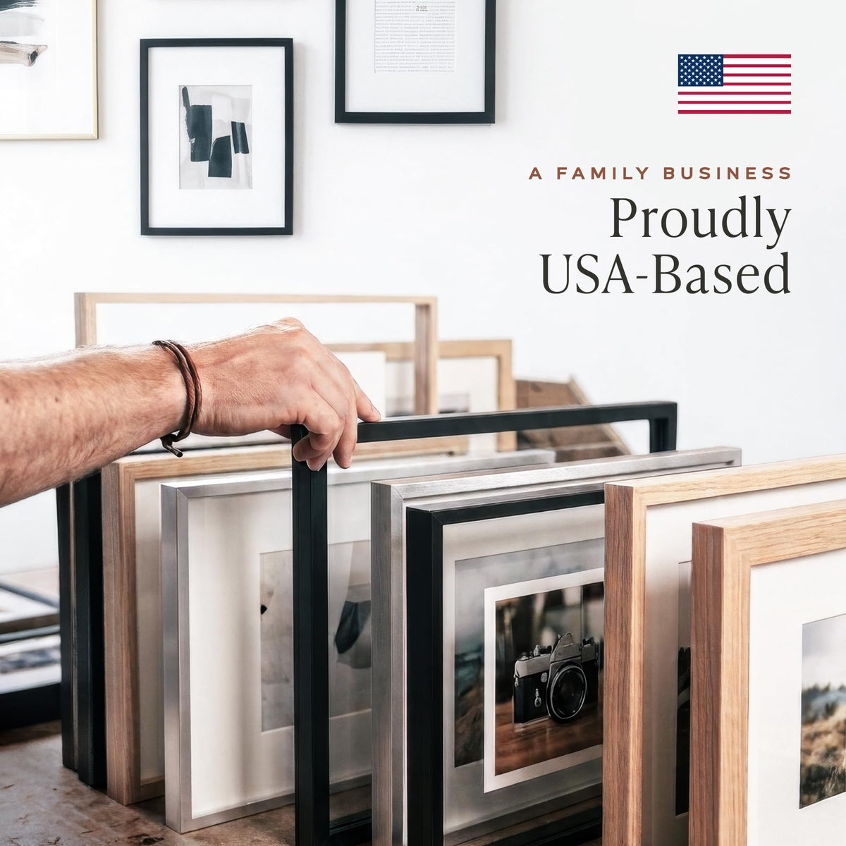 Americanflat 11x17 Picture Frame with Polished Plexiglass - Streamline Collection - Thin Border Picture Frame for Wall Display - Hanging Hardware Included - Black
