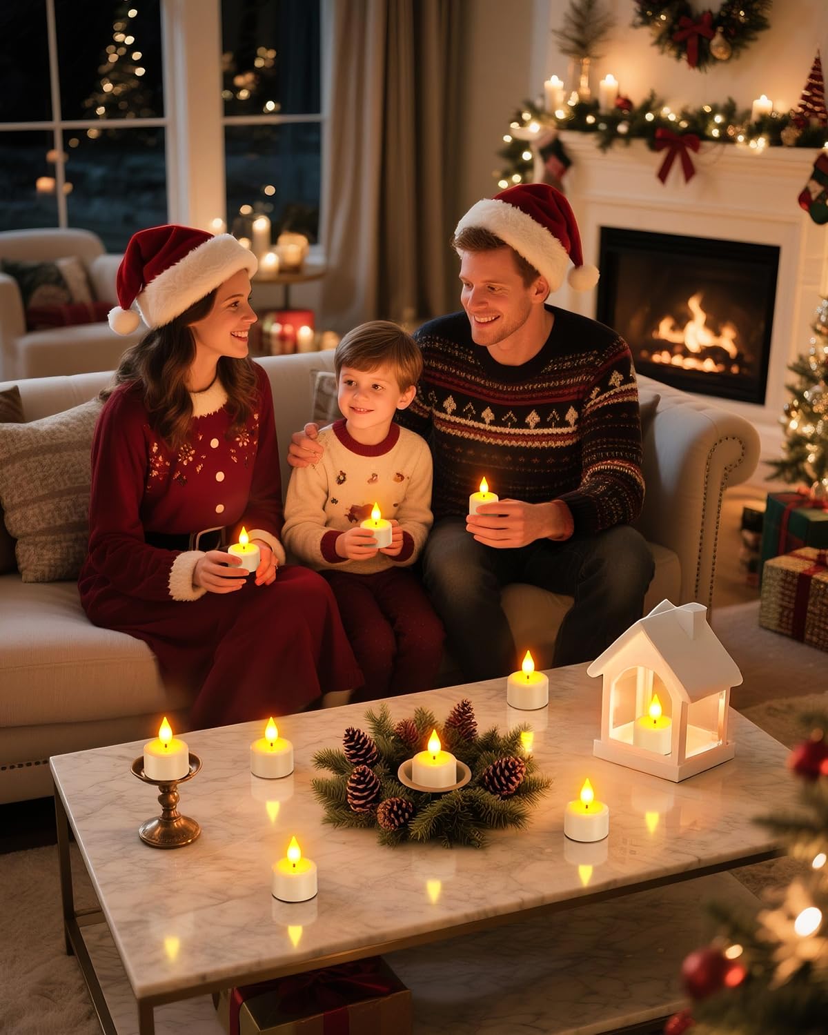 SoulBay Rechargeable Tea Lights with Remote, 12 LED Votive Candles, USB-C 🍁 All In One Marketplace Canada