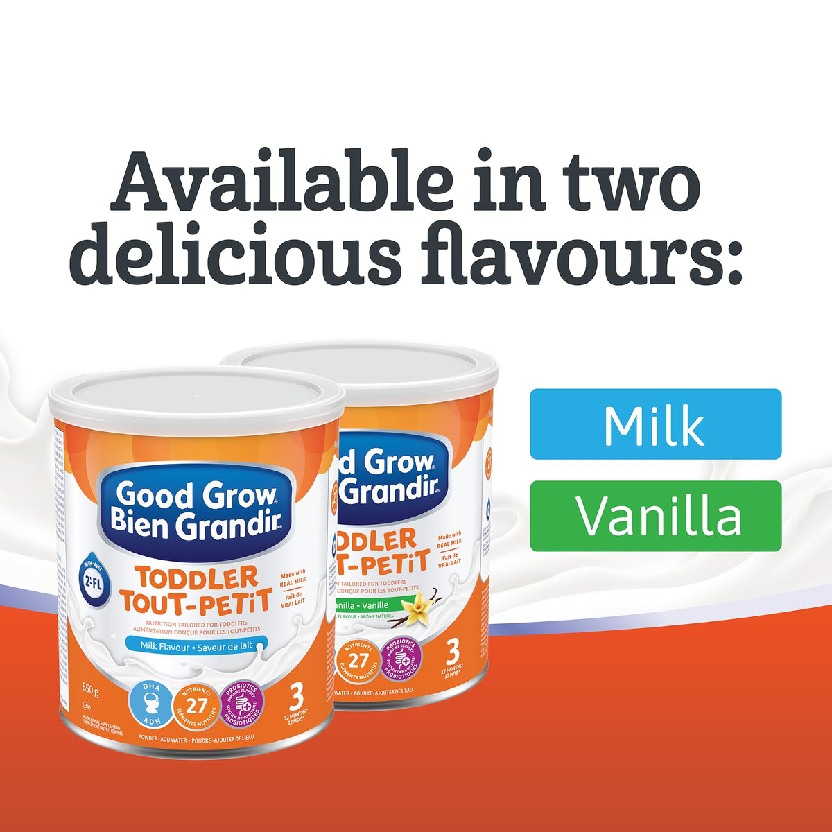 GOOD START Stage 3 Nutritional Toddler Drink, 12+ months, Milk Flavour, 850 g, Packaging May Vary