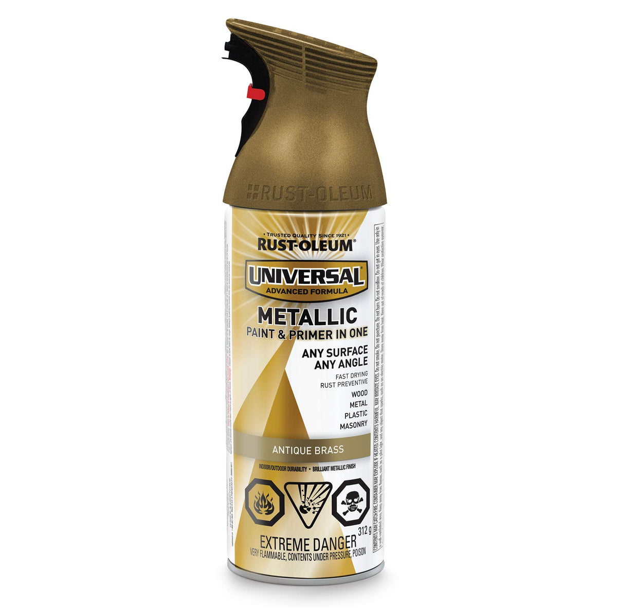 Rust-Oleum Universal Metallic Finish Antique Brass 312g
