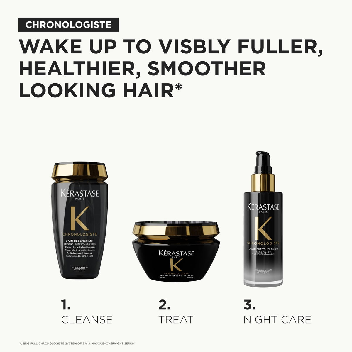 Kérastase Chronologiste Bain Régénérant Youth, Anti-Aging Shampoo, 250 mL