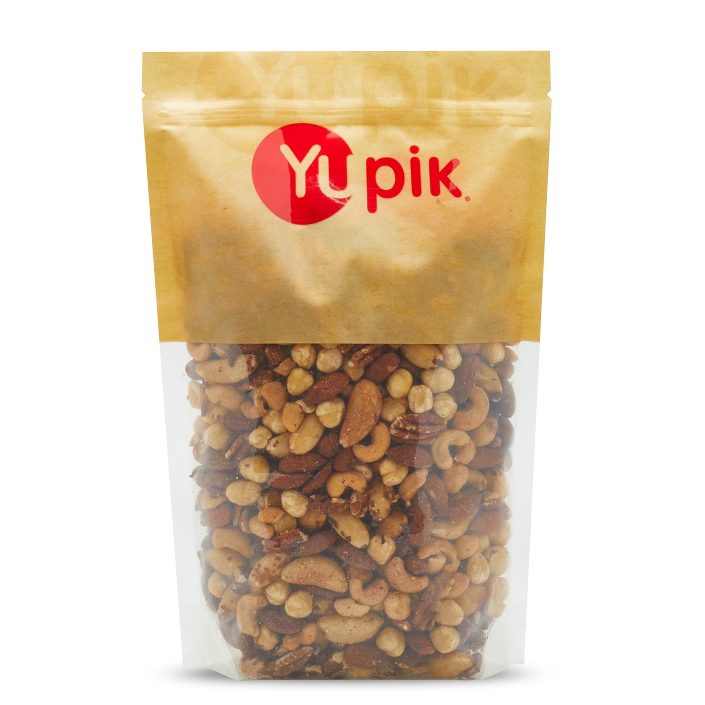 Yupik Deluxe Roasted Salted Nut Mix, 1kg, Vegan, Gluten Free, Cholesterol Free, A Blend of Cashews, Brazil Nuts, Hazelnuts & Pecans, Healthy Snacks Yupik