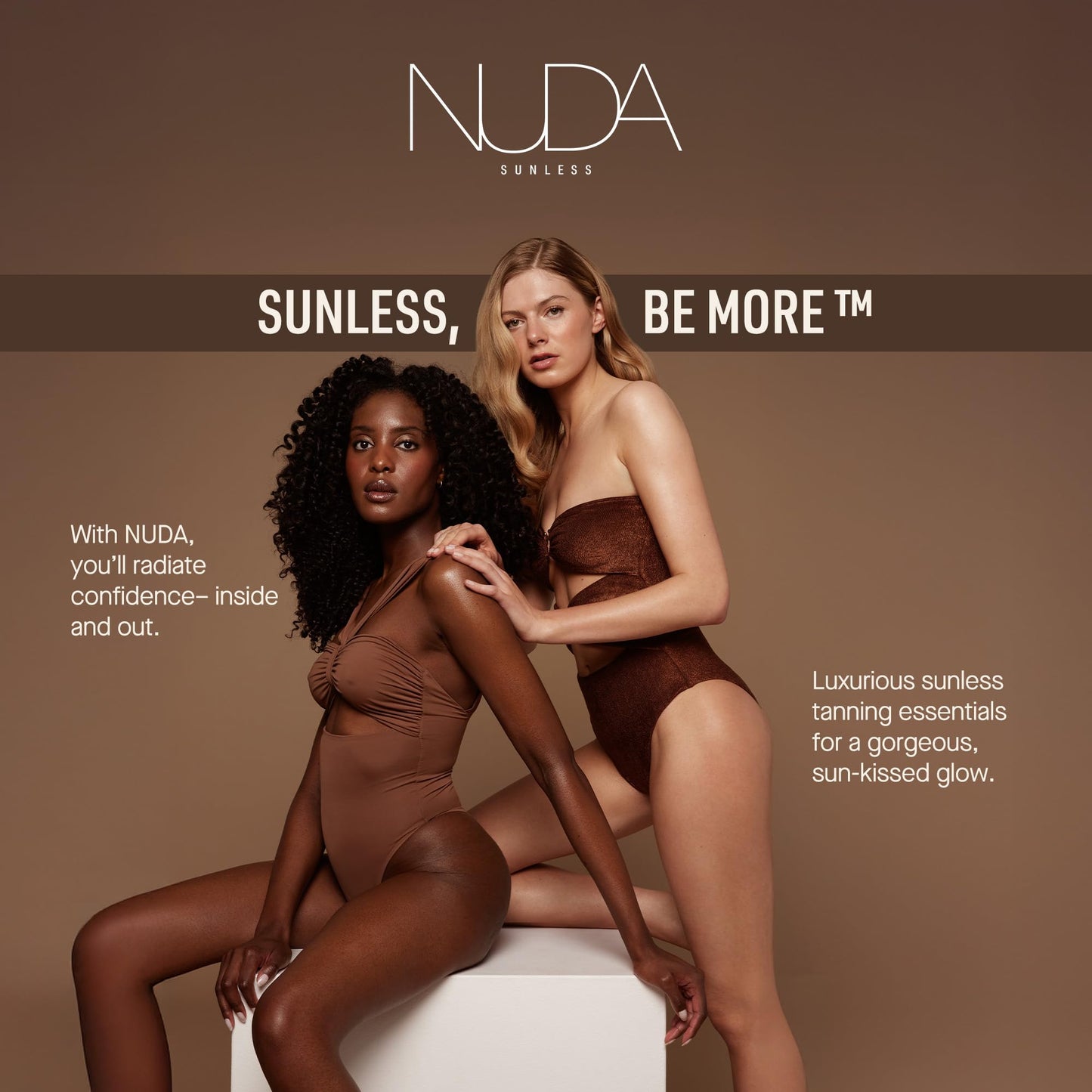 Nuda CloudMist Face Tan Water | Buildable Facial Tanning Mist for Light to Medium Complexions | Infused with Vitamins and White Tea & Rosehip Extracts | Lightweight, Bronzer-Free Formula, (75 mL) - Available at All In One Marketplace Canada