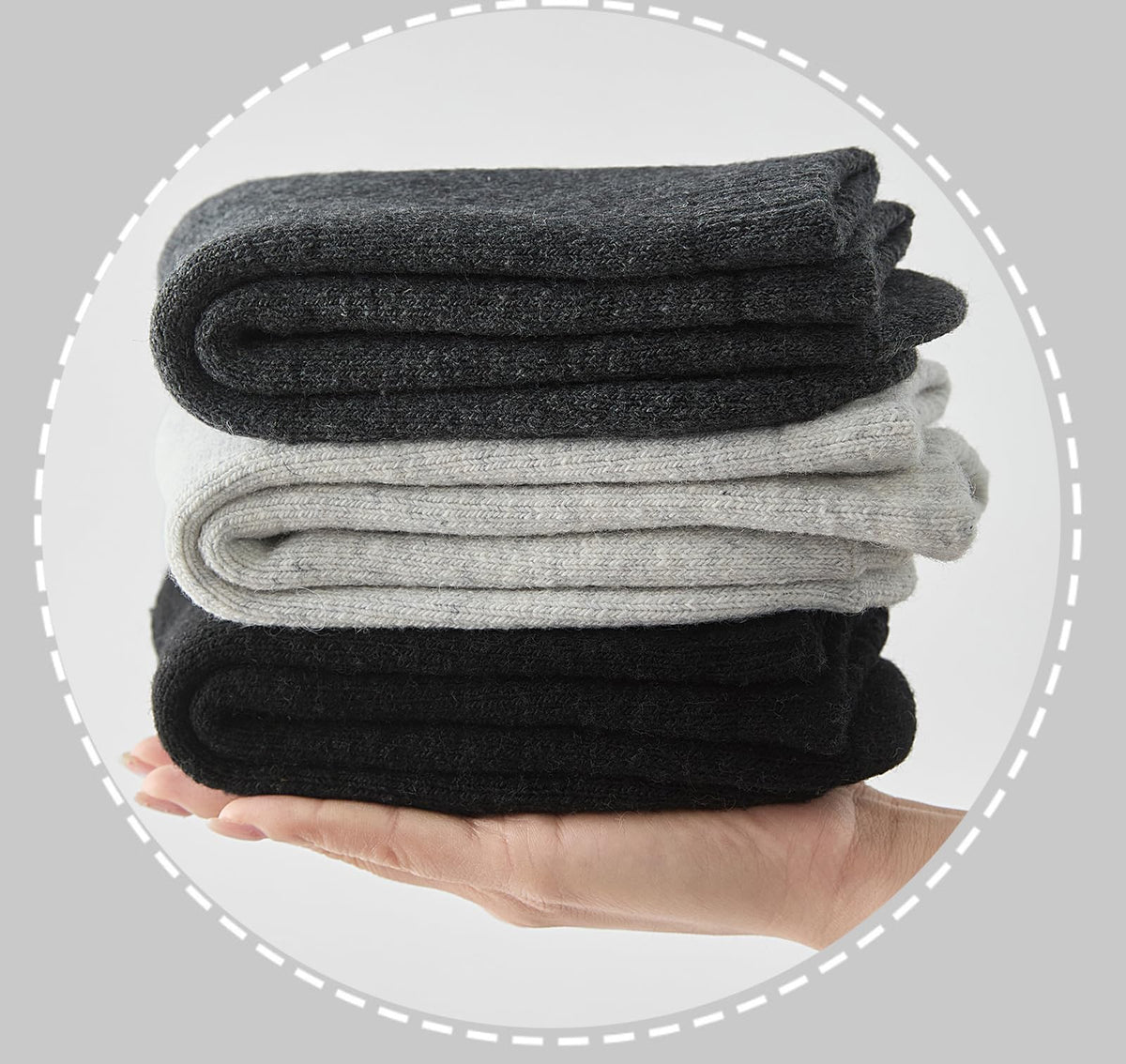 3Pack Men's Wool Blended Winter Super Thick Warm Crew Socks Size 6-11 🍁 All In One Marketplace Canada