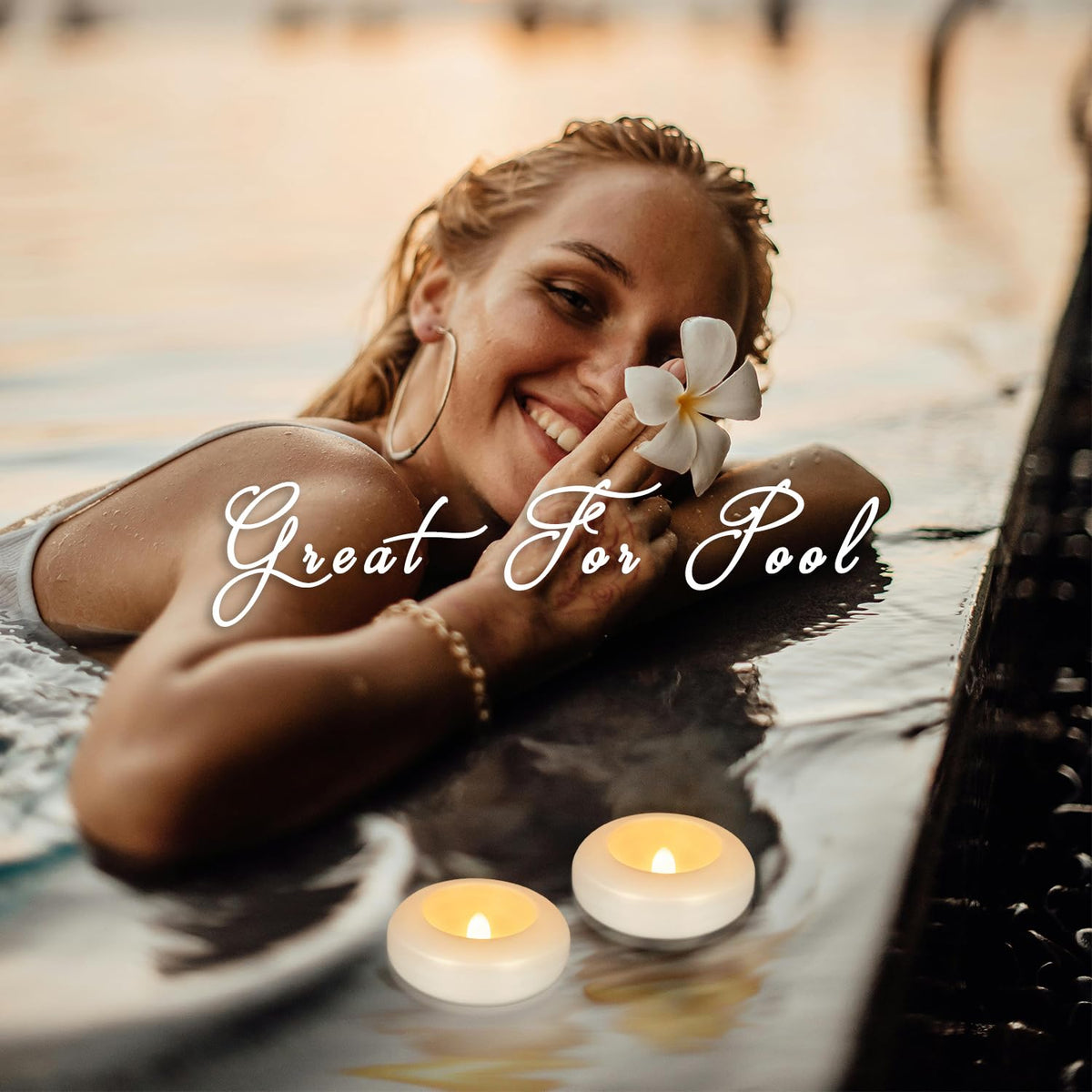 24 Pack 3”Floating Candles Water-Activated Flameless LED Candle, 120 Hour White Battery Operate Waterproof Tealights for Cylinder Vases, Centerpieces at Wedding, Party, Pool,Romantic,Christmas Gift. 🍁 All In One Marketplace Canada