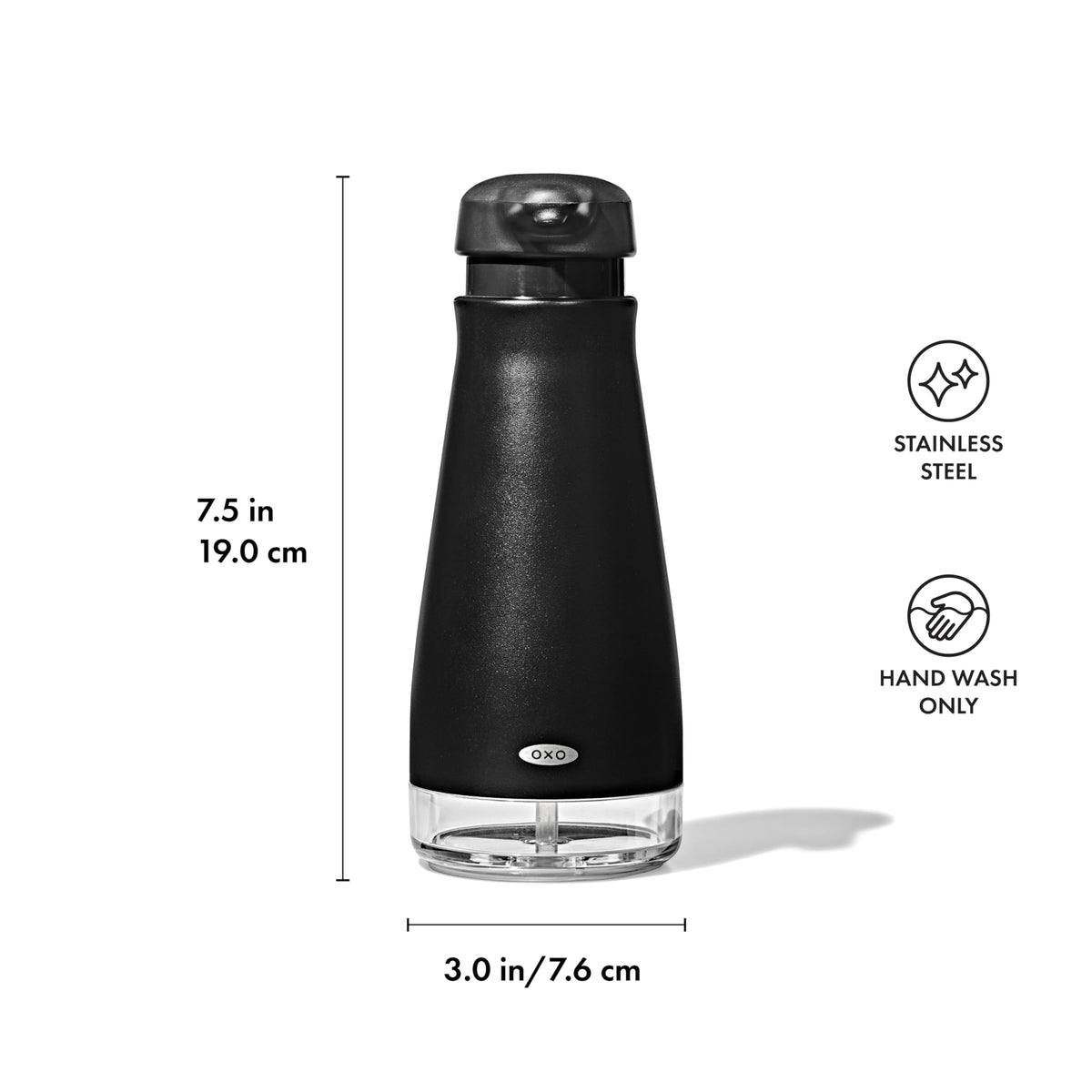 OXO GG SOAP DISPENSER, BLACK