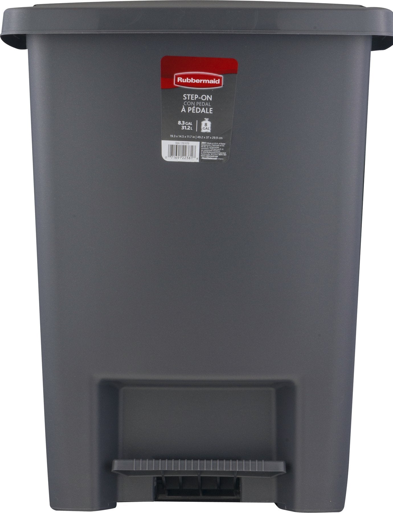 Rubbermaid 31.2L Step on Wastebasket (FG284187CYLND) 🍁 All In One Marketplace Canada