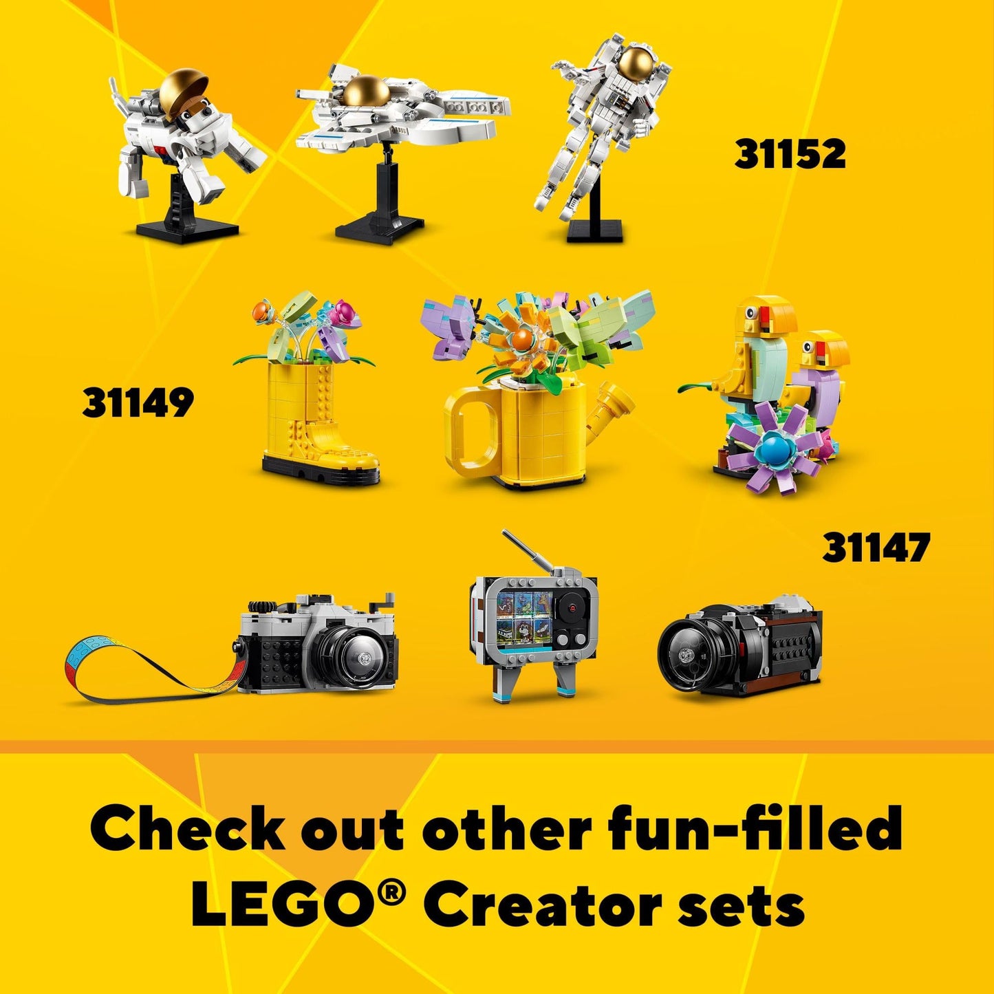 LEGO Creator 3 in 1 Retro Roller Skate Building Kit, Transforms from Roller Skate Toy to Mini Skateboard to Boom Box Radio, Birthday Gift for Skaters, Cool Toy for Boys and Girls Ages 8 and Up, 31148 LEGO