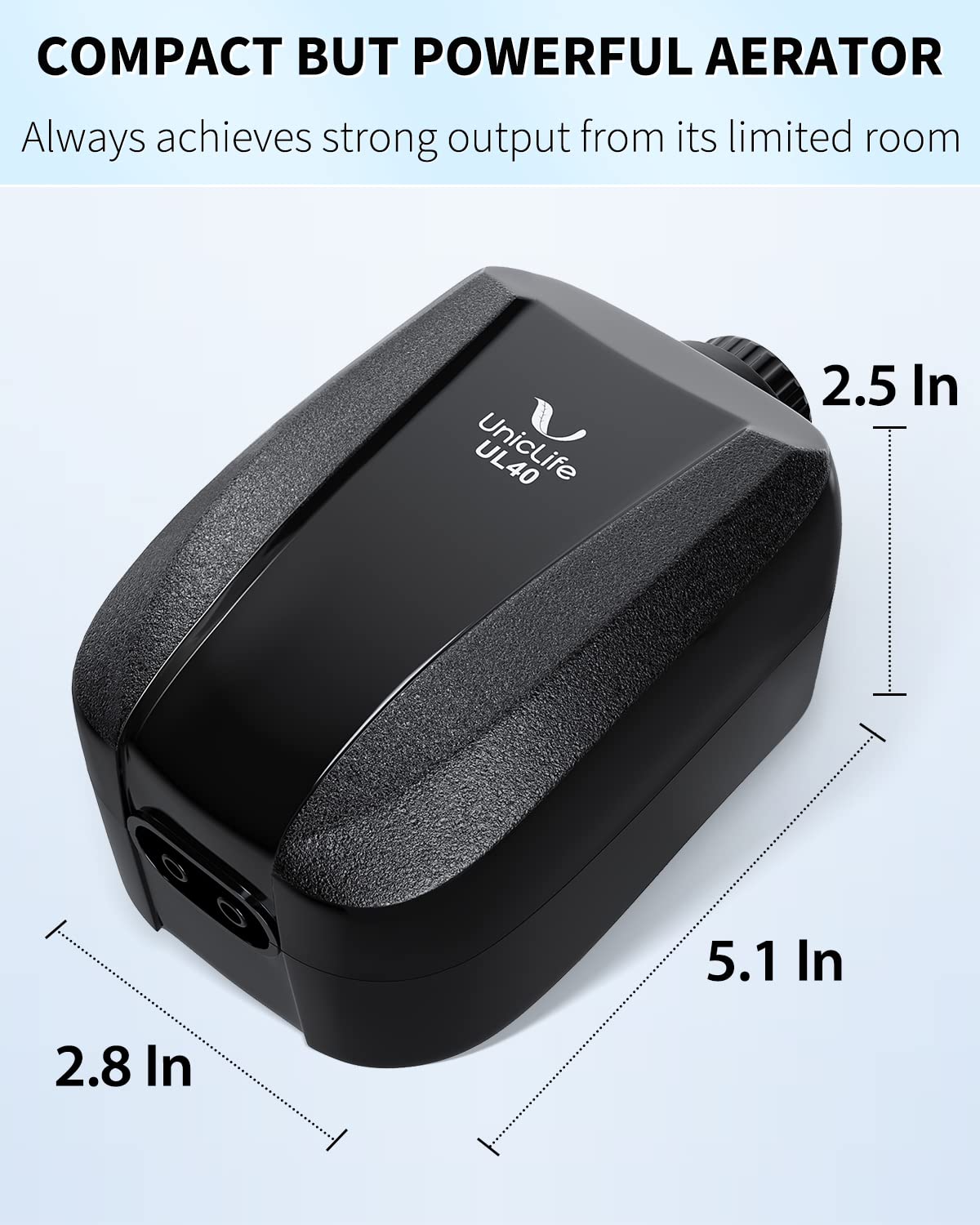 Pawfly Adjustable Aquarium Air Pump 4-LPM 2 Outlets with Oxygen Accessories for 20-100 Gallon Fish Tank Pond - Available at All In One Marketplace Canada