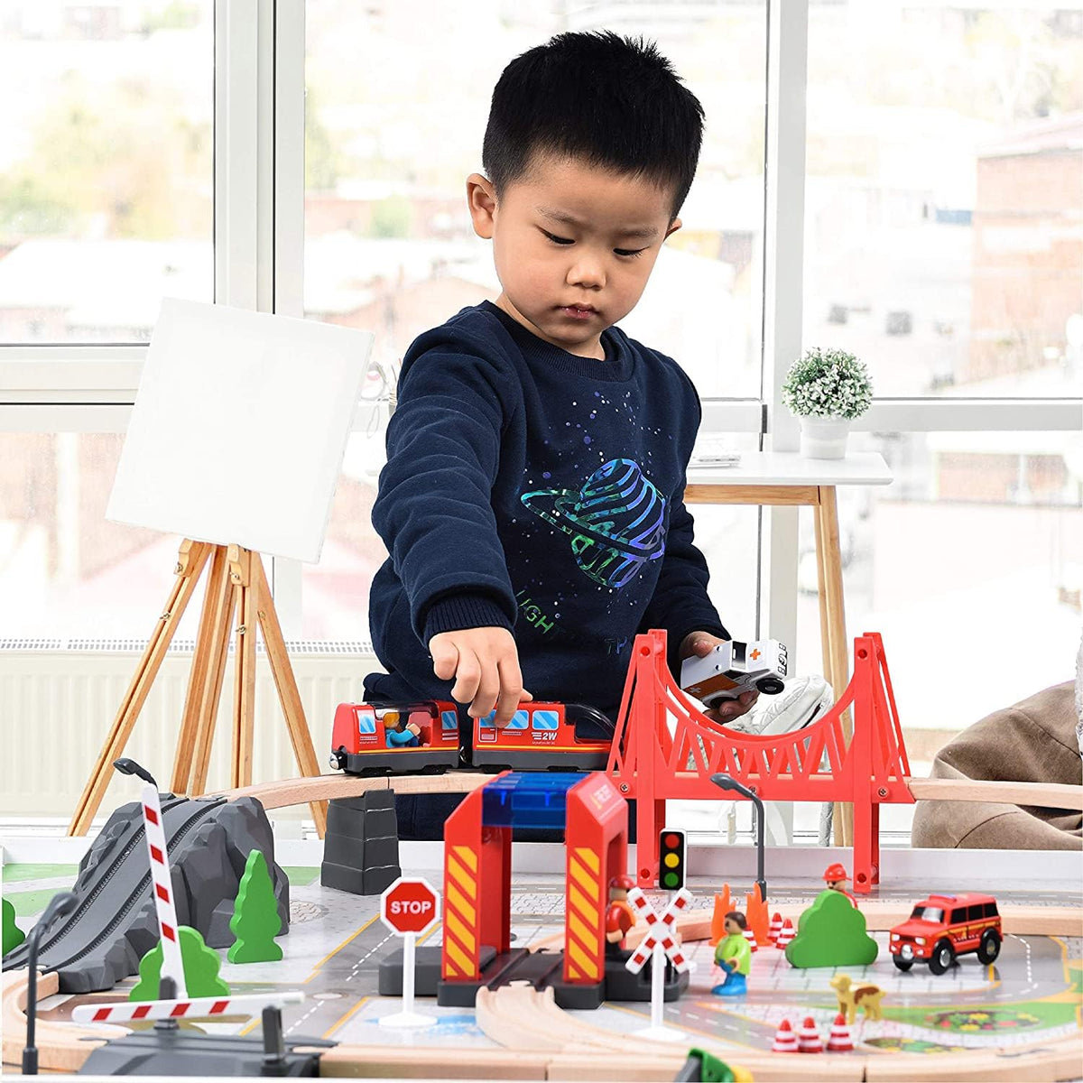 Giant bean Battery Operated Locomotive Magnetic Train Set 🍁 All In One Marketplace Canada