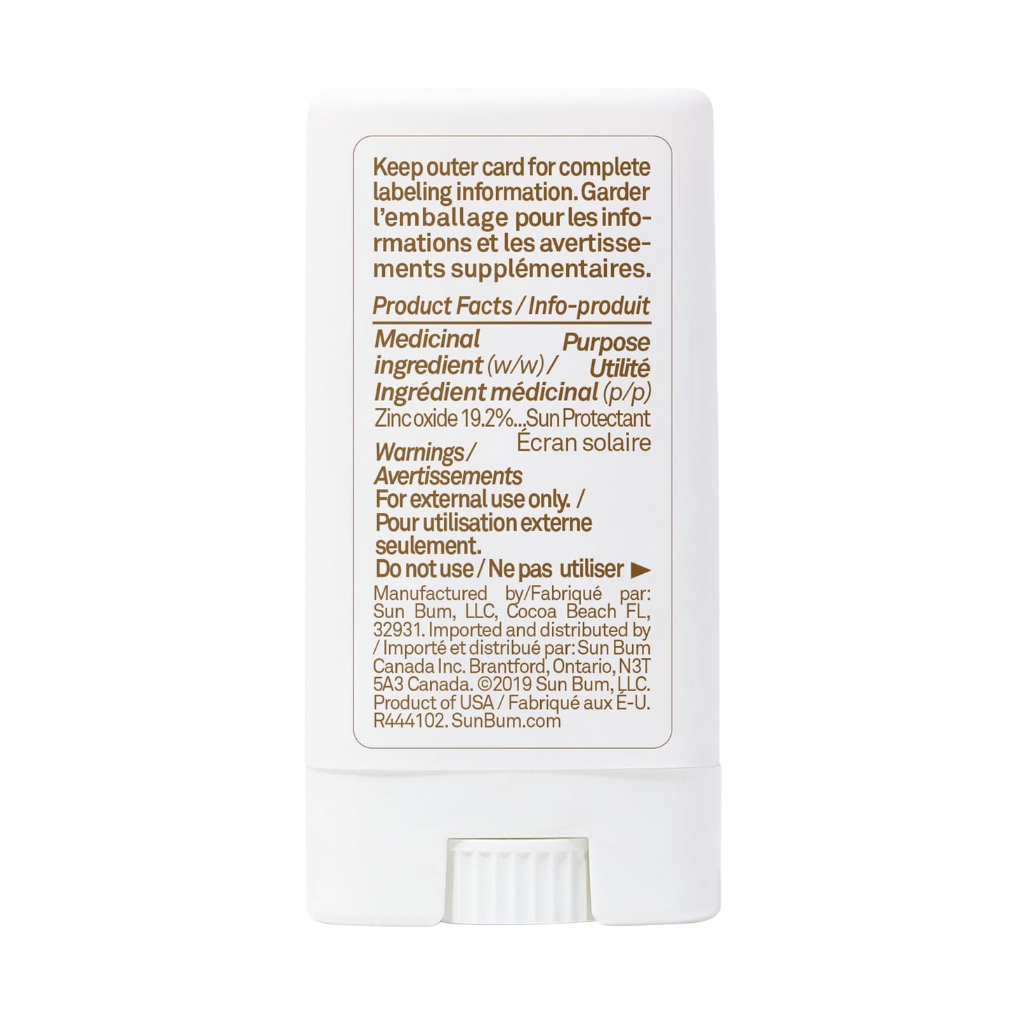 Sun Bum Mineral Spf 50 Sunscreen Face Stick | Vegan and Reef friendly (Octinoxate & Oxybenzone Free) Broad Spectrum Natural Sunscreen with Uva/uvb Protection | .45 Oz, 0.45 ounces NPN# 80084543 - Available at All In One Marketplace Canada