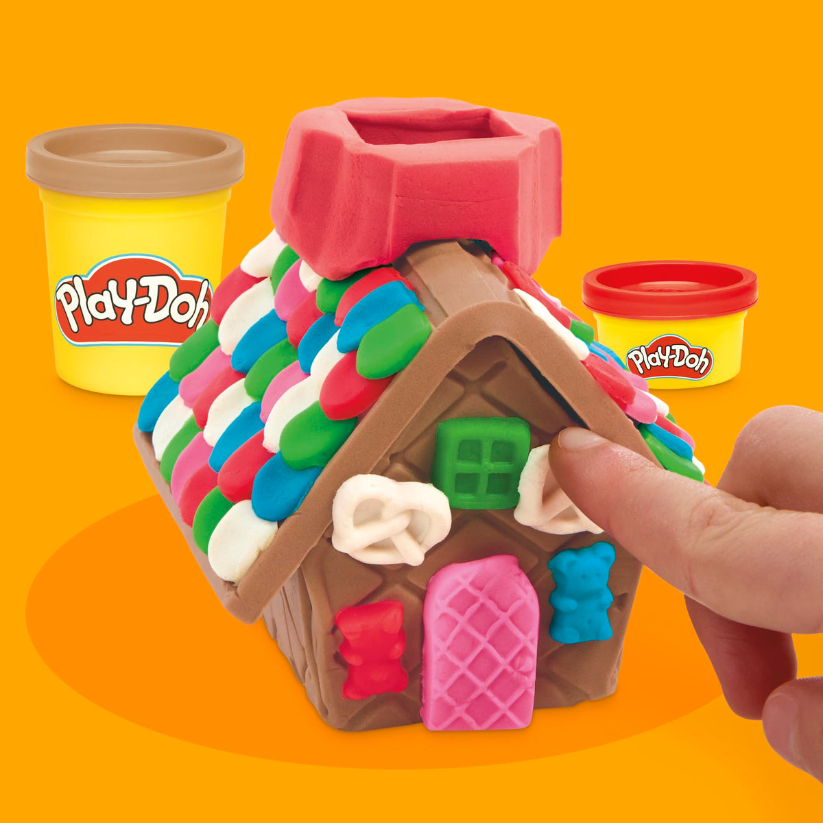 Play-Doh Builder Mini Gingerbread House, Arts & Crafts Toy Building Kit, Multi-Season Set with 8 Play-Doh Cans for Kids Ages 5+ (Amazon Exclusive) 🍁 All In One Marketplace Canada