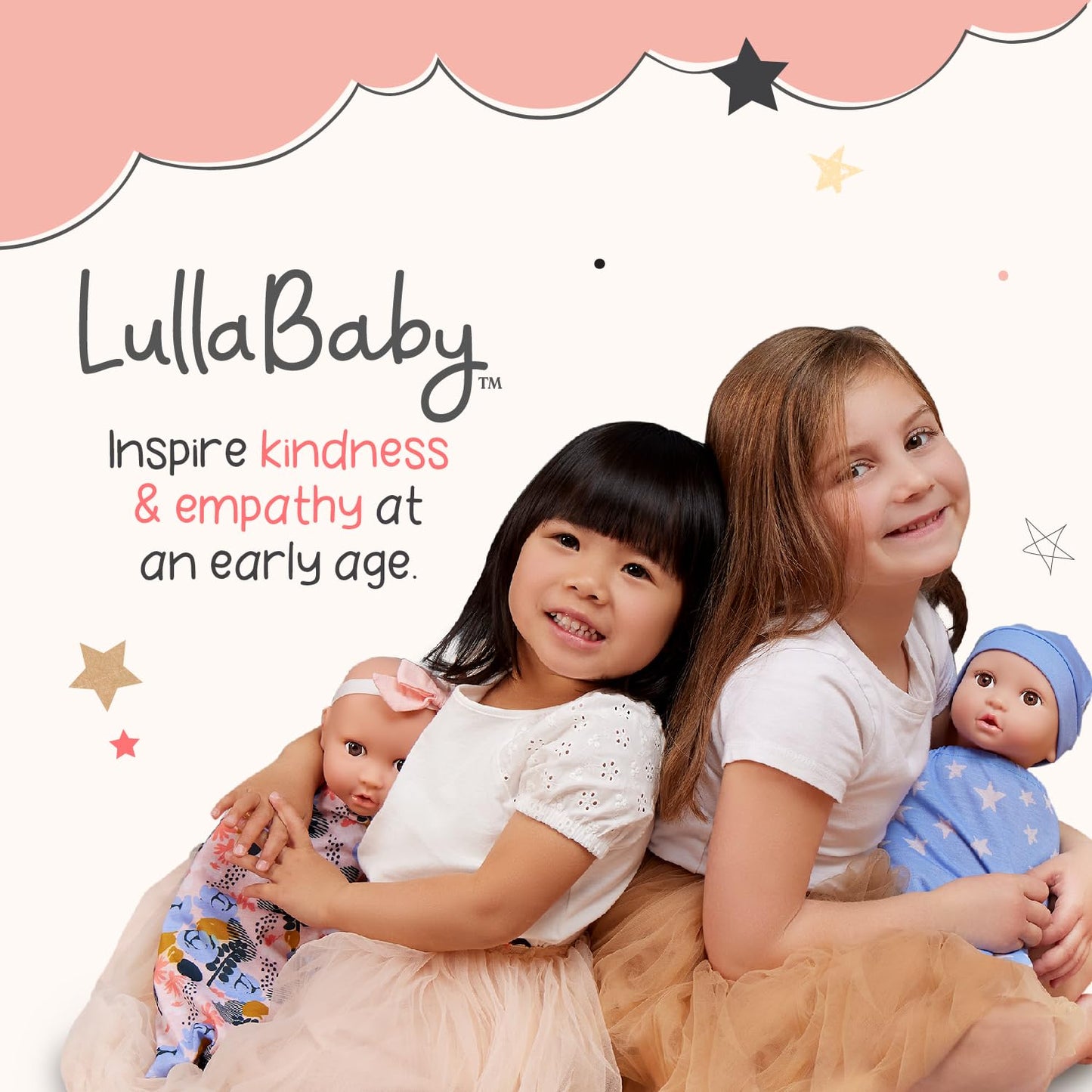 LullaBaby Bath Baby Dolls, Washable Water Play Set with Pink Basket π All In One Marketplace Canada