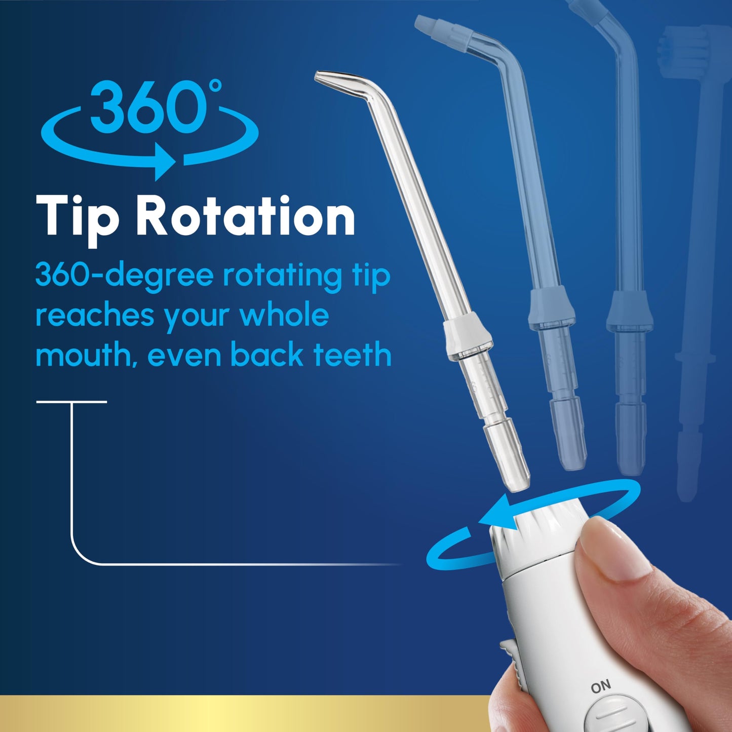 Waterpik Aquarius Water Flosser For Teeth Cleaning, Gums, Braces, Dental Care, Electric Power With 10 Settings, 7 Tips For Multiple Users & Needs, CDA Validated, White WP-660, Packaging May Vary - Available at All In One Marketplace Canada