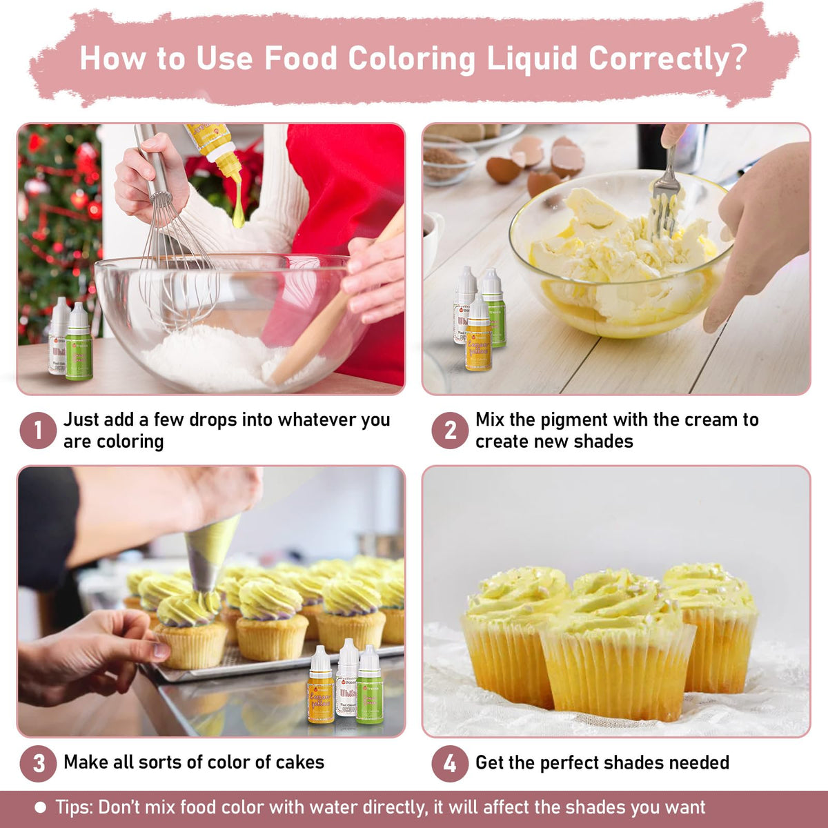 Food Colouring Liquid Set, 18 Colours x 10 ml Food Colours, Highly Concentrated Food Dye for Cake Baking, Biscuits, Macaron, Cake Decoration, Easter Egg, Fondant, Dough, DIY Slime, Soap, Baking 🍁 All In One Marketplace Canada
