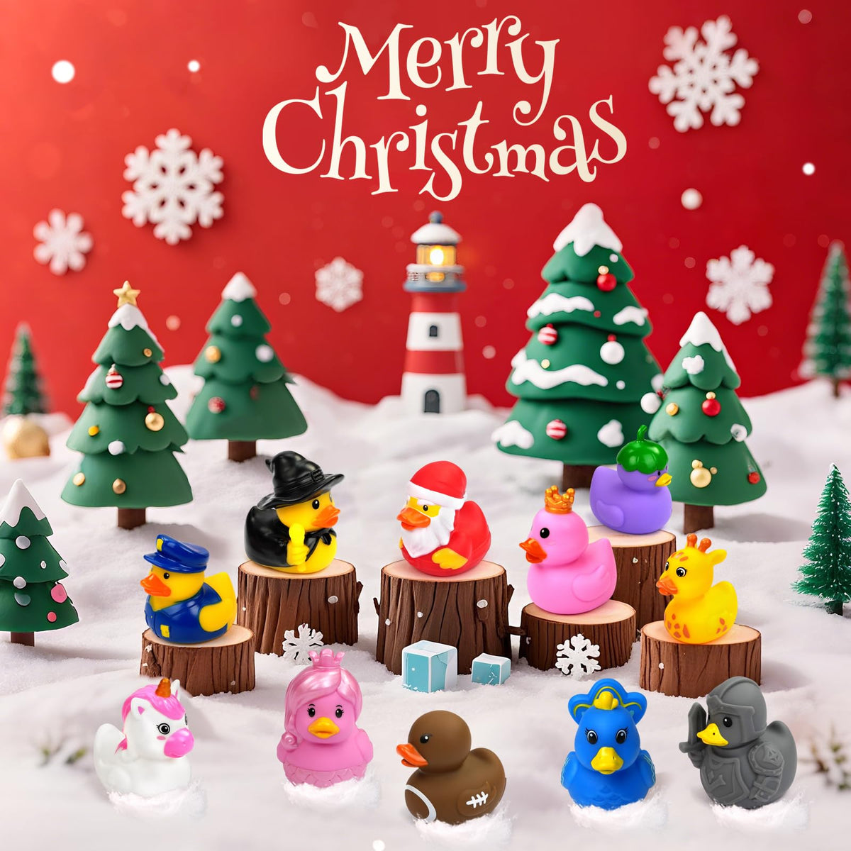 Advent Calendar 2026 Rubber Duck for Kids Toddler Baby 24 Days of Christmas Countdown Toys for Kids Boys and Girls Christmas Party Favors Gifts 🍁 All In One Marketplace Canada