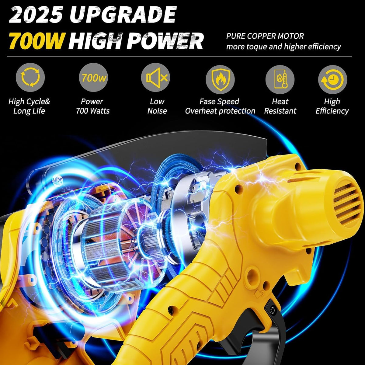 Mini Chainsaw Cordless,6 Inch Handheld Electric Power Chain Saw with Power Display, for Trees Branches Trimming,Wood Cutting, Holiday Gifts for Men, Fathers & Gardening Enthusiasts 🍁 All In One Marketplace Canada