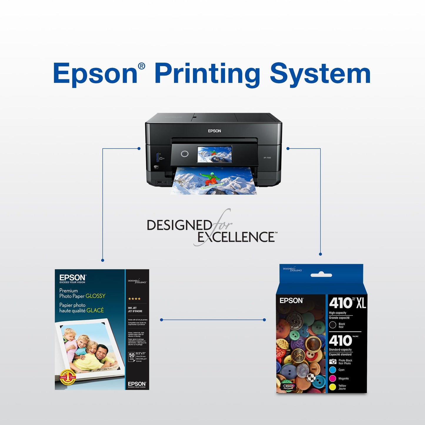Epson 410 Claria Premium Ink Cartridge, Combo Pack (T410520) Epson