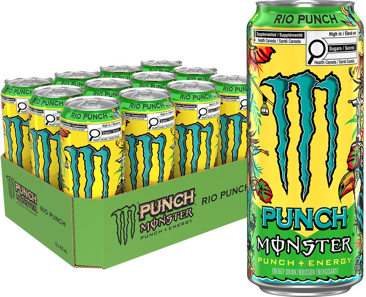 Monster Energy Punch, Rio Punch, 473mL (12 Pack) β Energy Drink π All In One Marketplace Canada